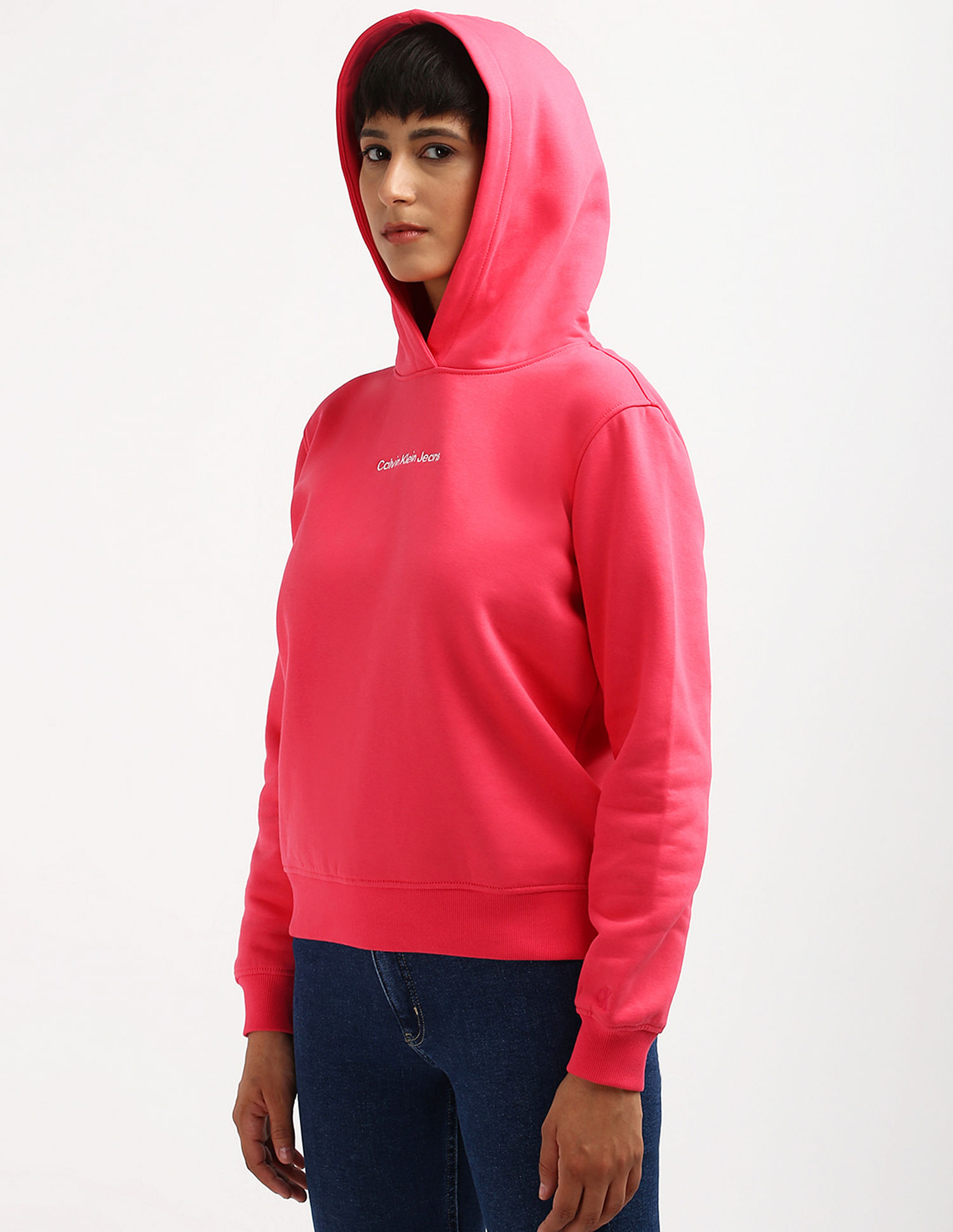 Calvin Klein Institutional Logo Hooded Sweatshirt