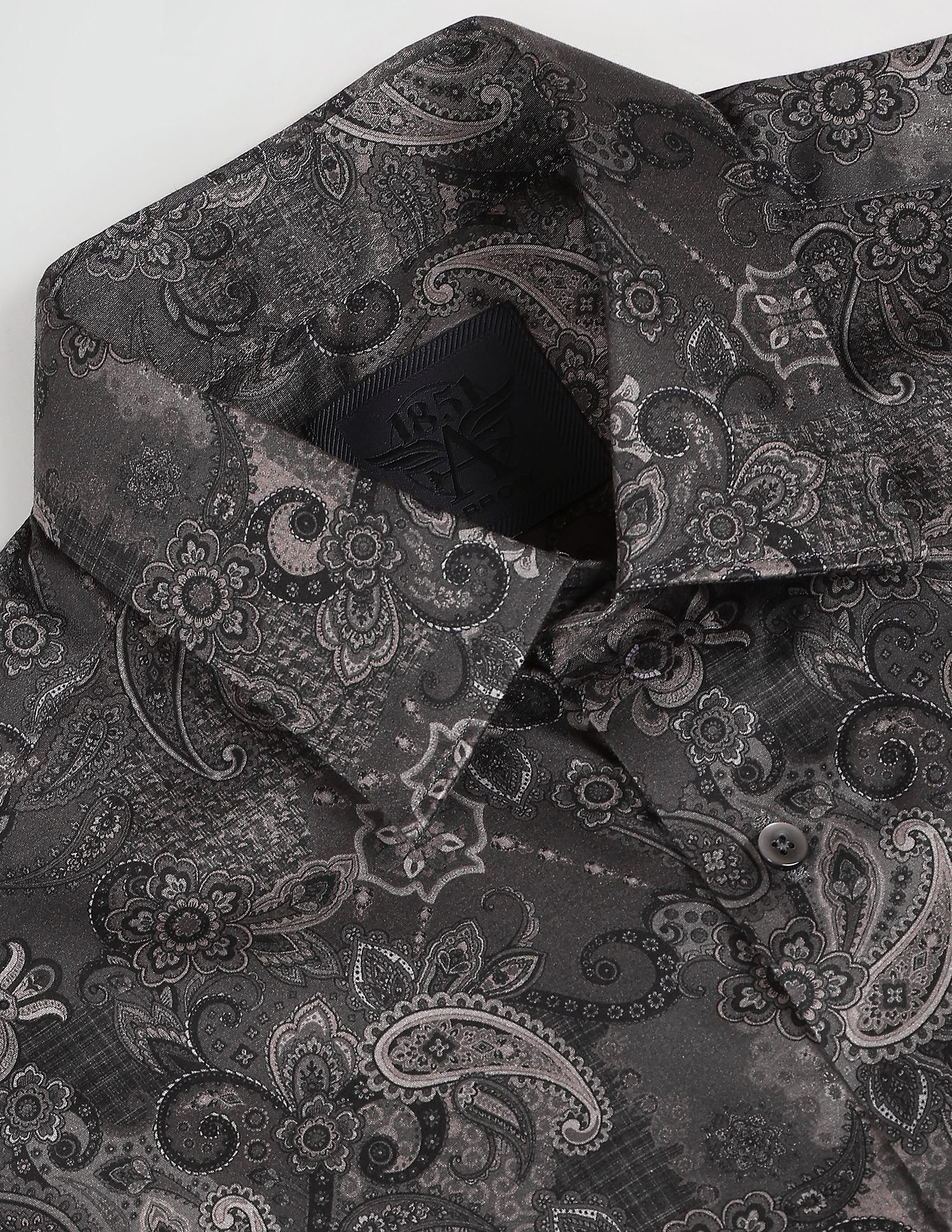 Arrow Abstract Print Cotton Shirt