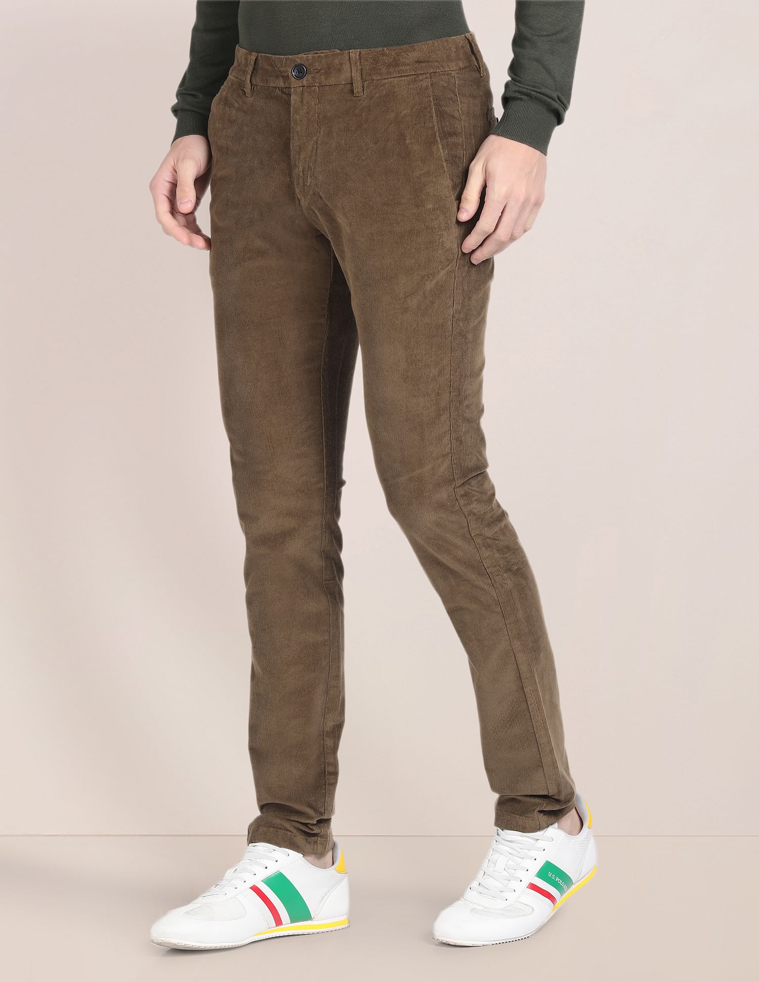 U.S. Polo Assn. Cotton Stretch Corduroy Trousers