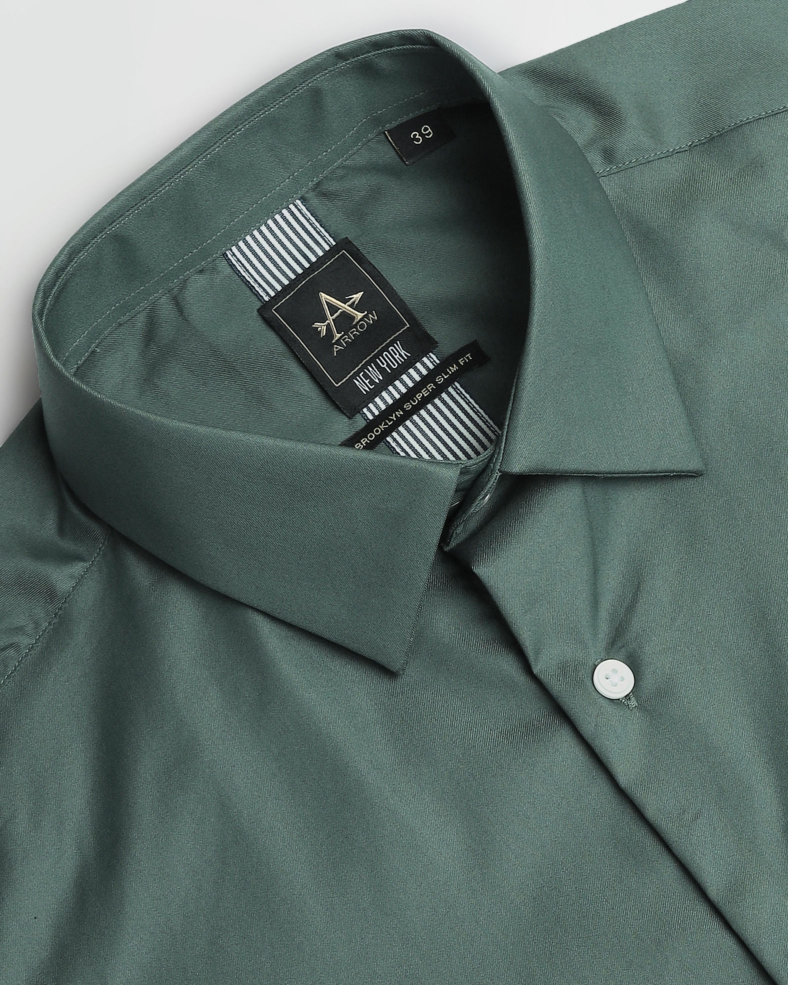 Arrow Newyork Cotton Nylon Super Slim Fit Shirt
