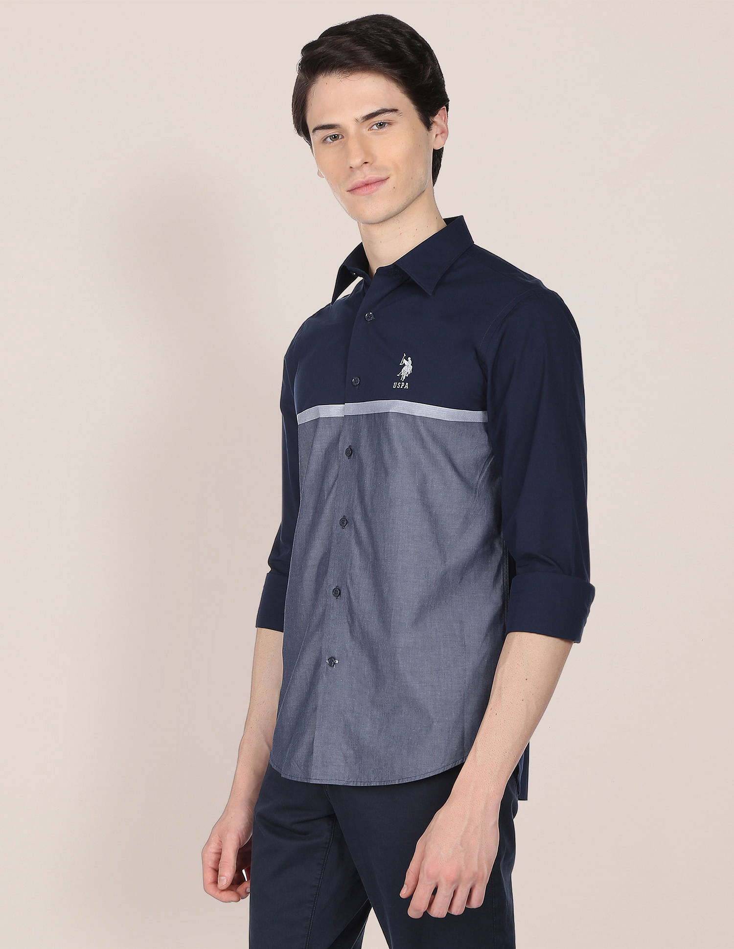 U.S. Polo Assn. Signature Engineered Stripe Twill Shirt