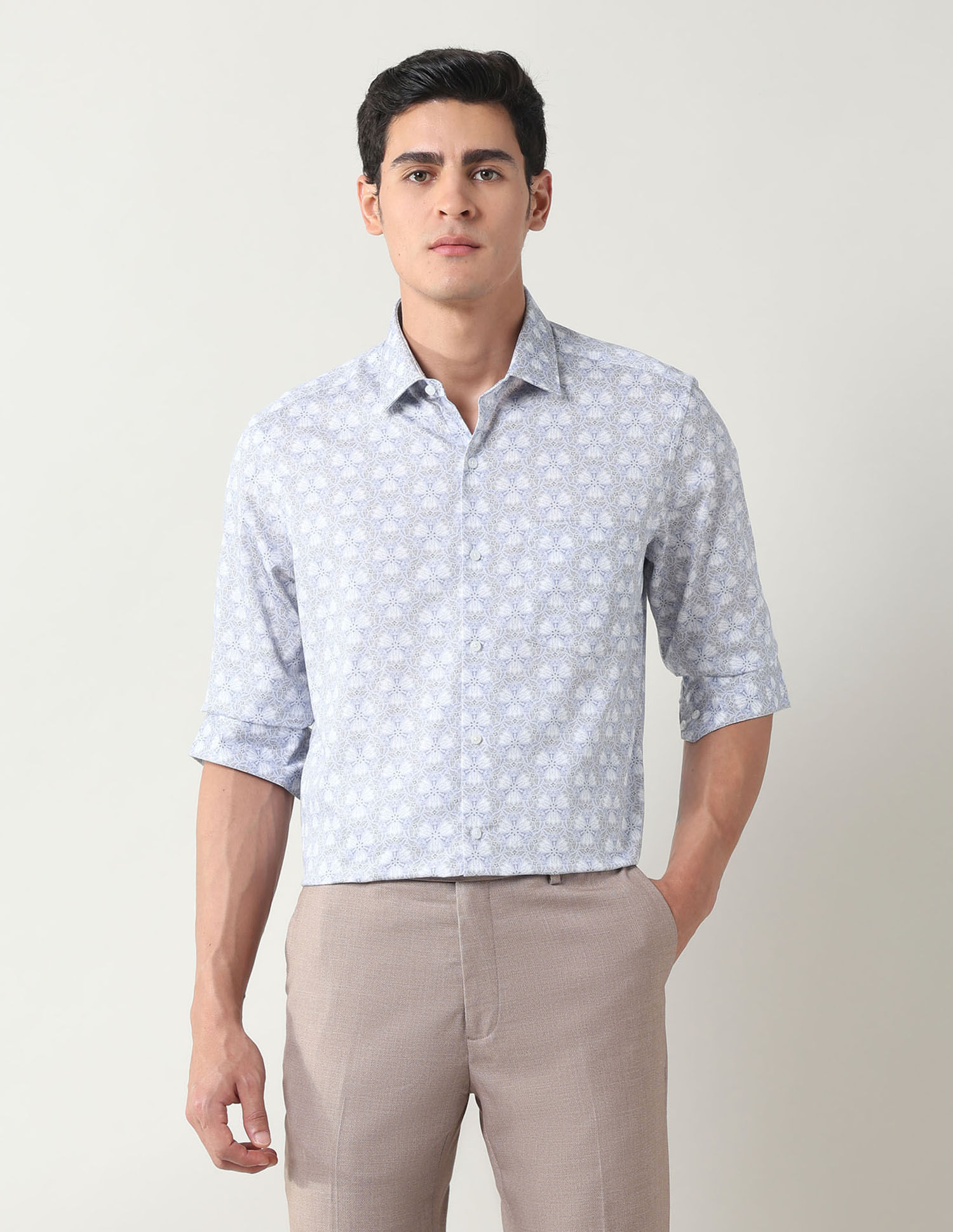 Arrow Manhattan Slim Fit Satin Shirt