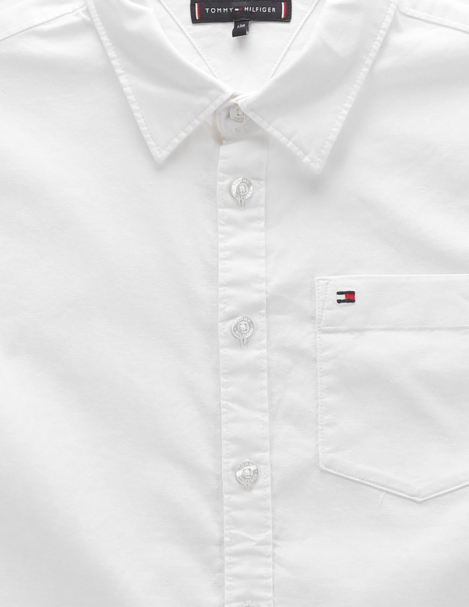 Tommy Hilfiger Kids Boys Solid Oxford Shirt