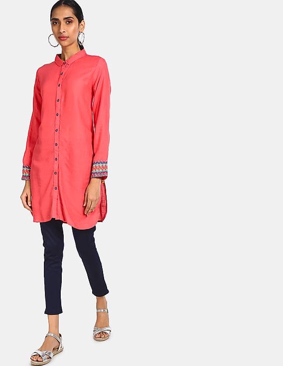 shirt collar design kurti