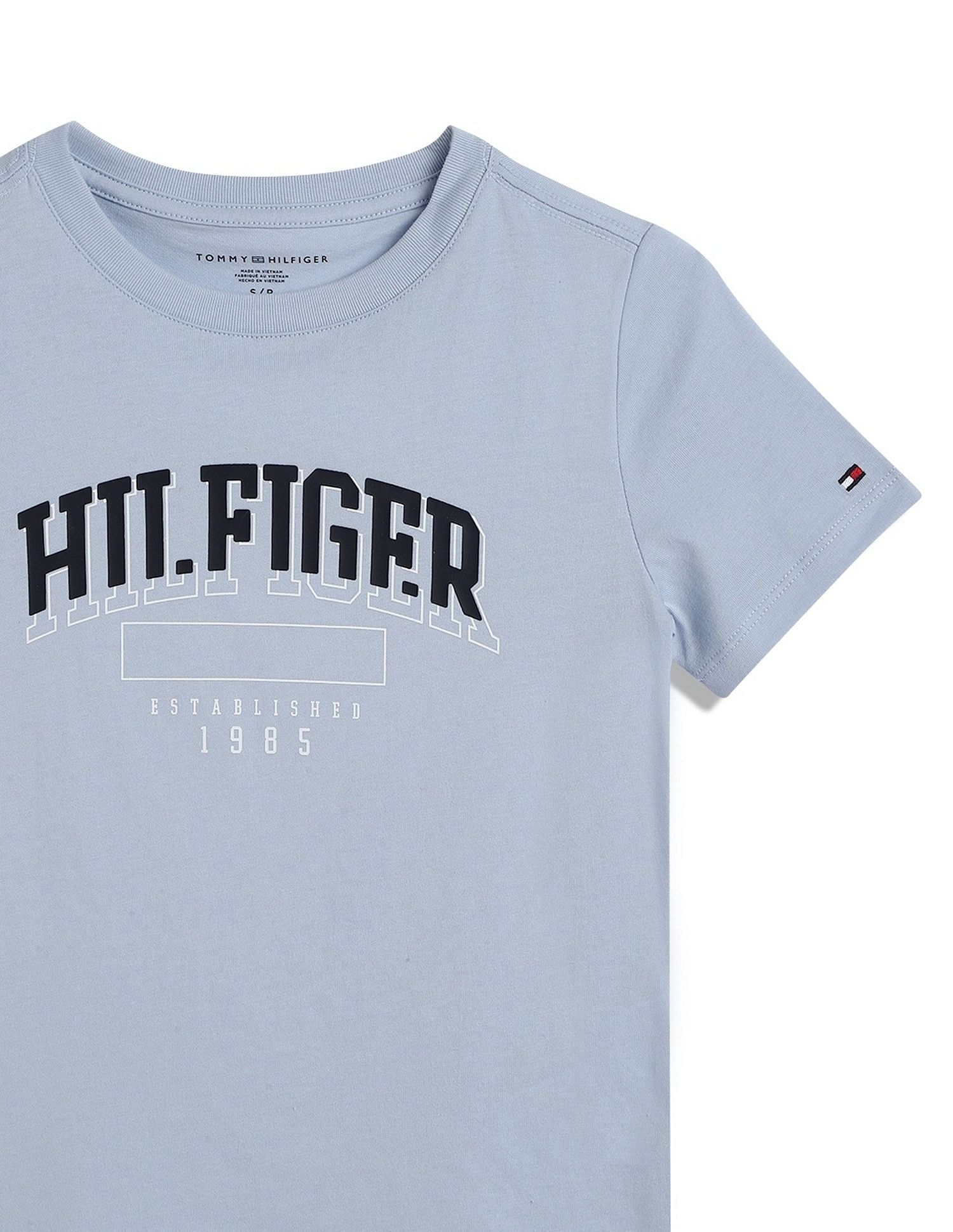 Tommy Hilfiger Kids Boys Logo Regular-Fit Cotton T-Shirt