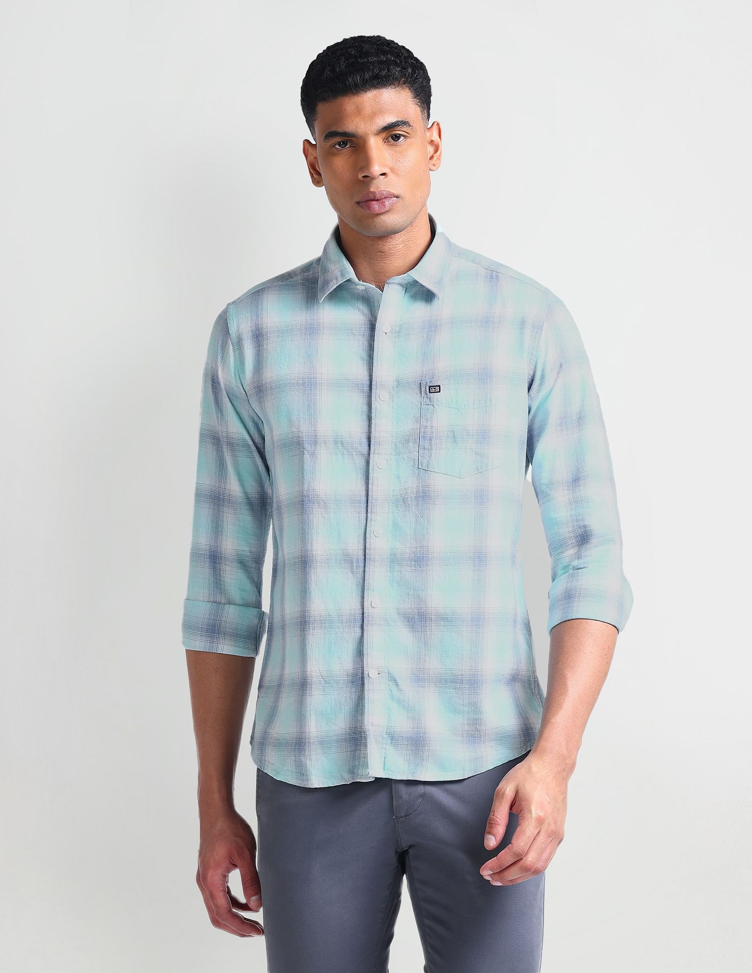 Arrow Sport Manhattan Slim Fit Twill Shirt