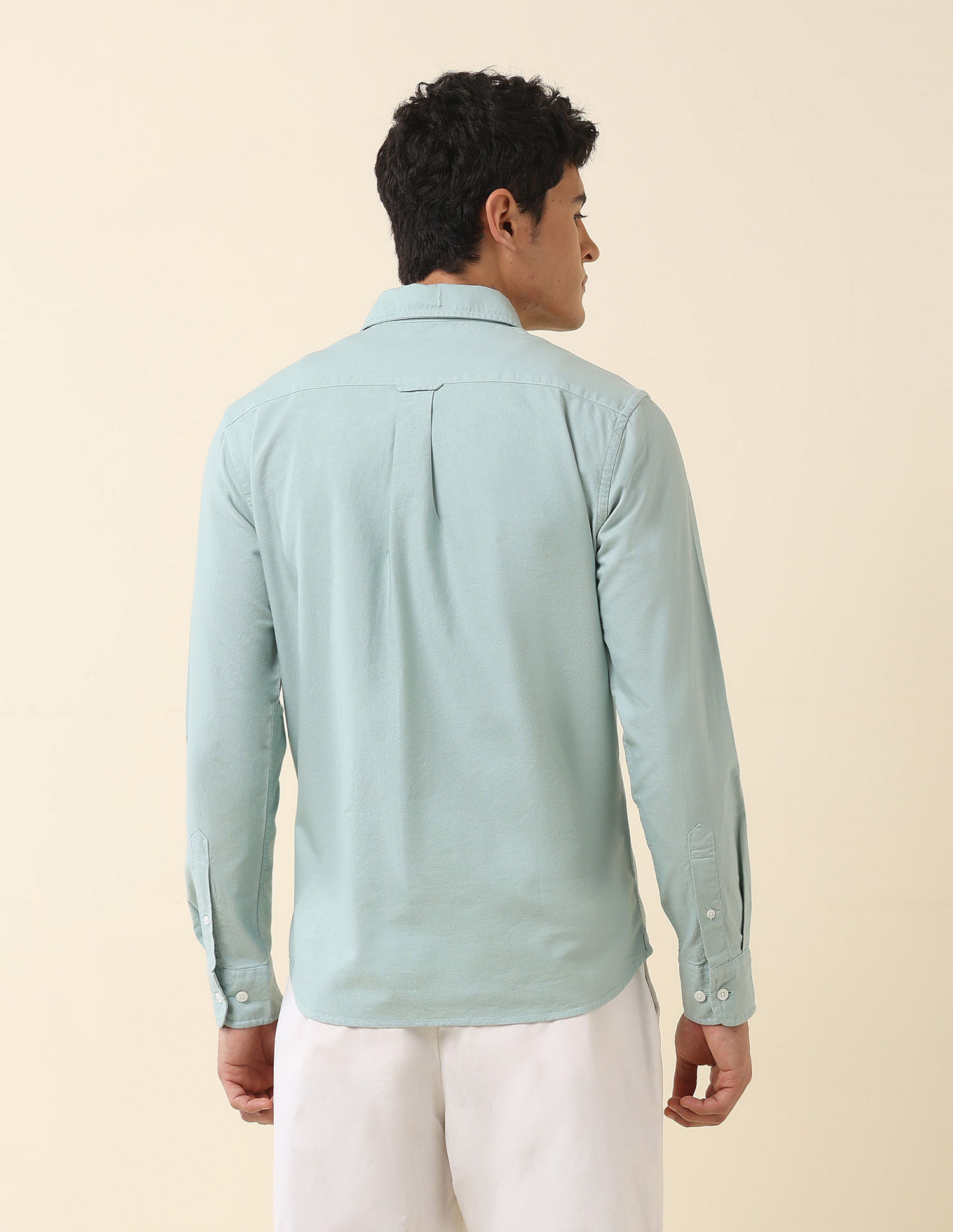 U.S. Polo Assn. Tailored Fit Solid Pure Cotton Shirt
