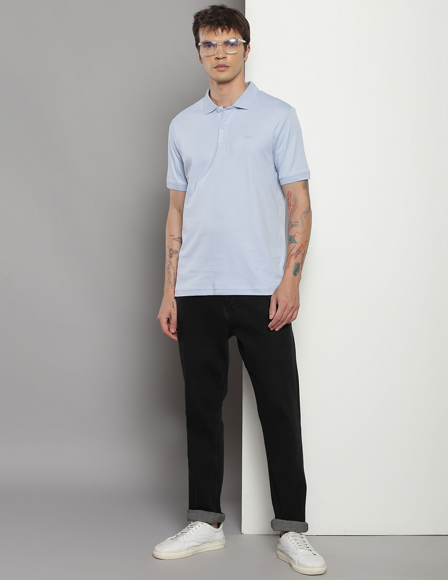 Calvin Klein Smooth Cotton Slim Fit Polo Shirt