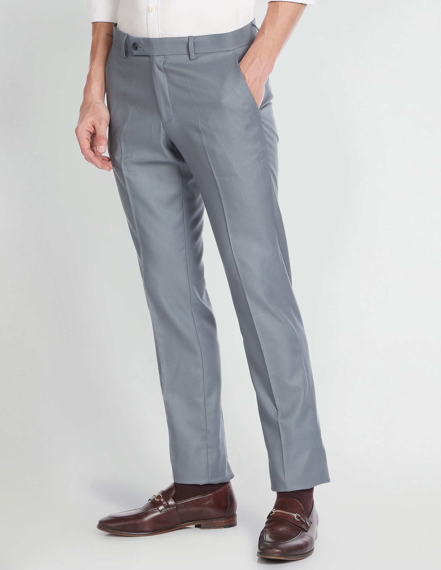 Arrow Dobby Tailored Formal Trousers