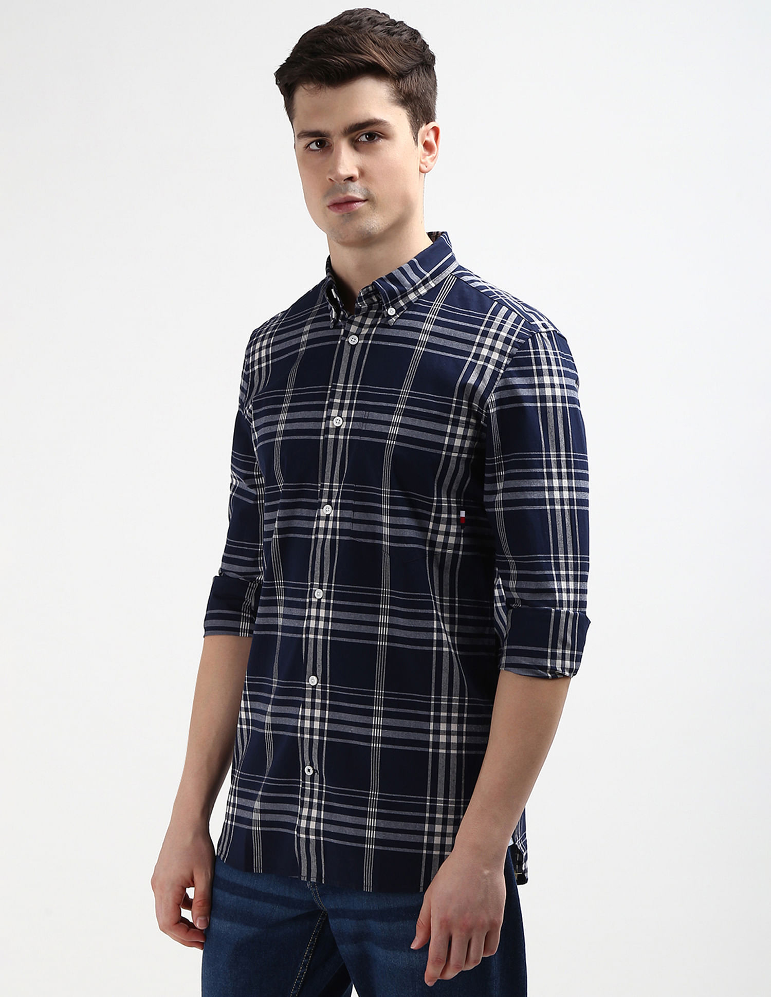 Tommy Hilfiger Stretch Checked Regular Fit Shirt