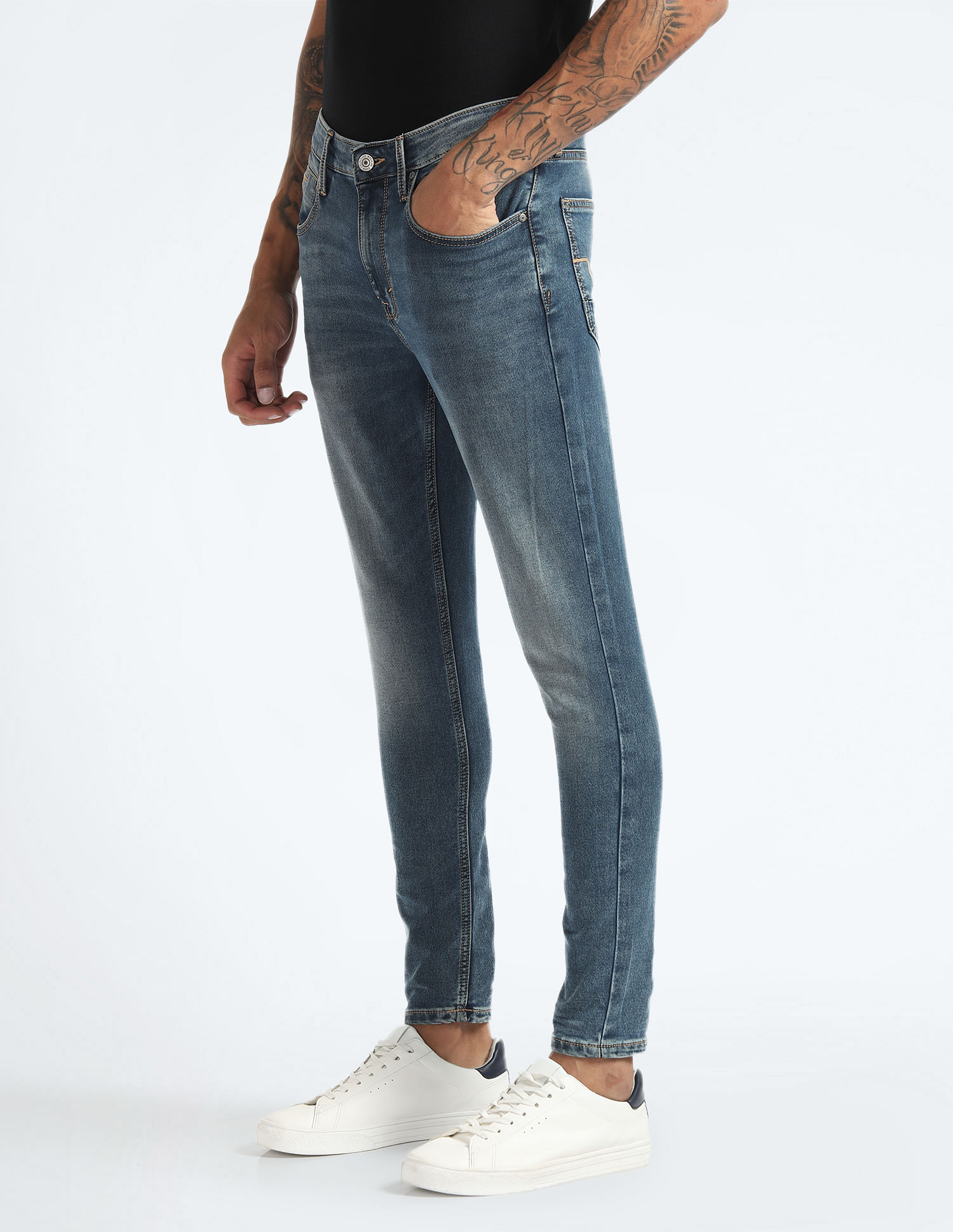Flying Machine Morrison Skinny Fit Stone Wash Jeans
