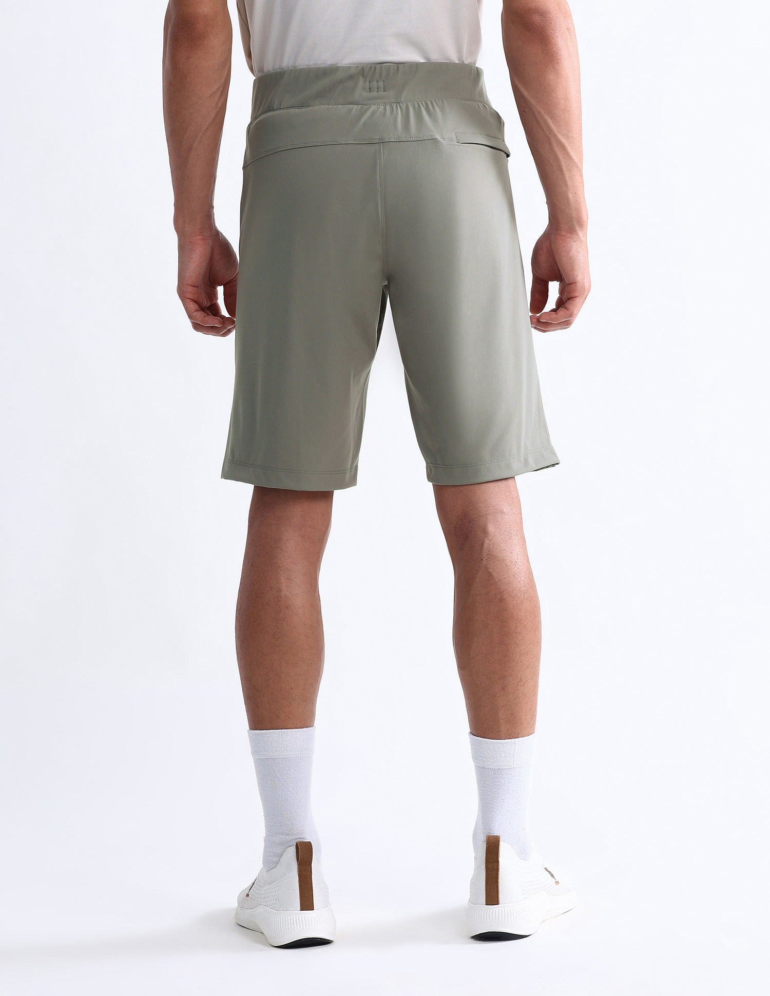 USPA Active Solid Slim Fit Active Shorts