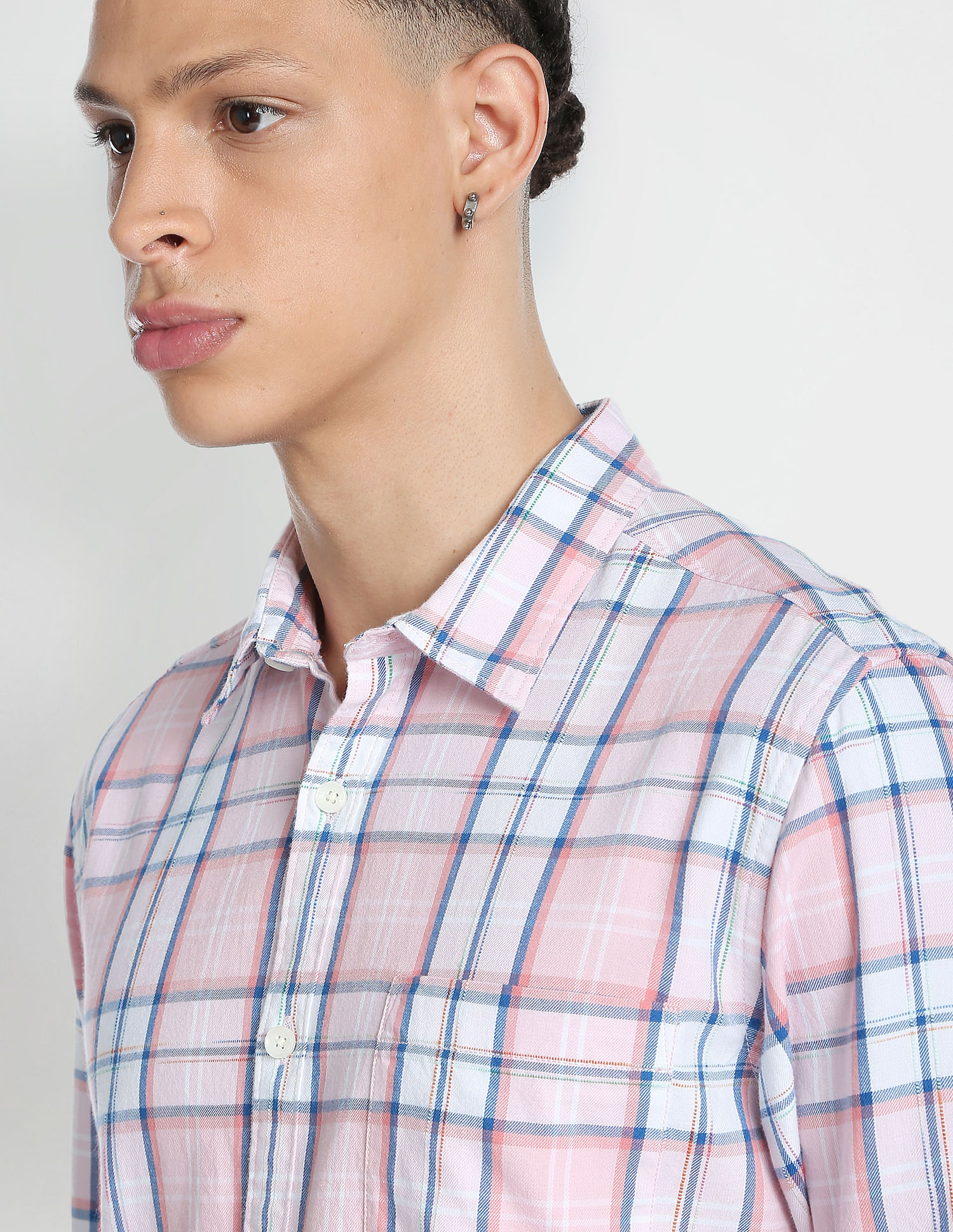 Buy Flying Machine Plaid Check Twill Shirt - NNNOW.com