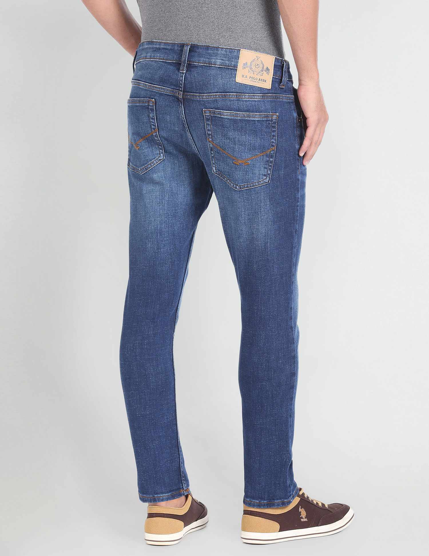 U.S. Polo Assn. Denim Co. Henry Cropped Fit Blue Jeans
