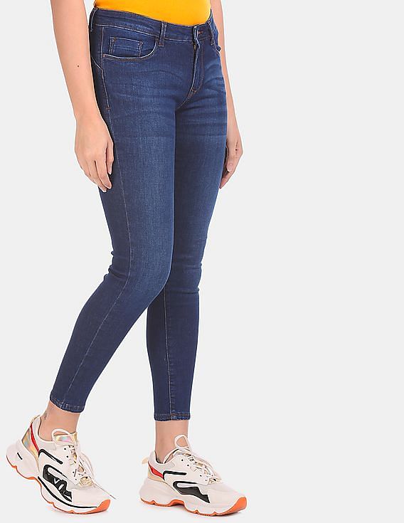 flying machine skinny women blue jeans