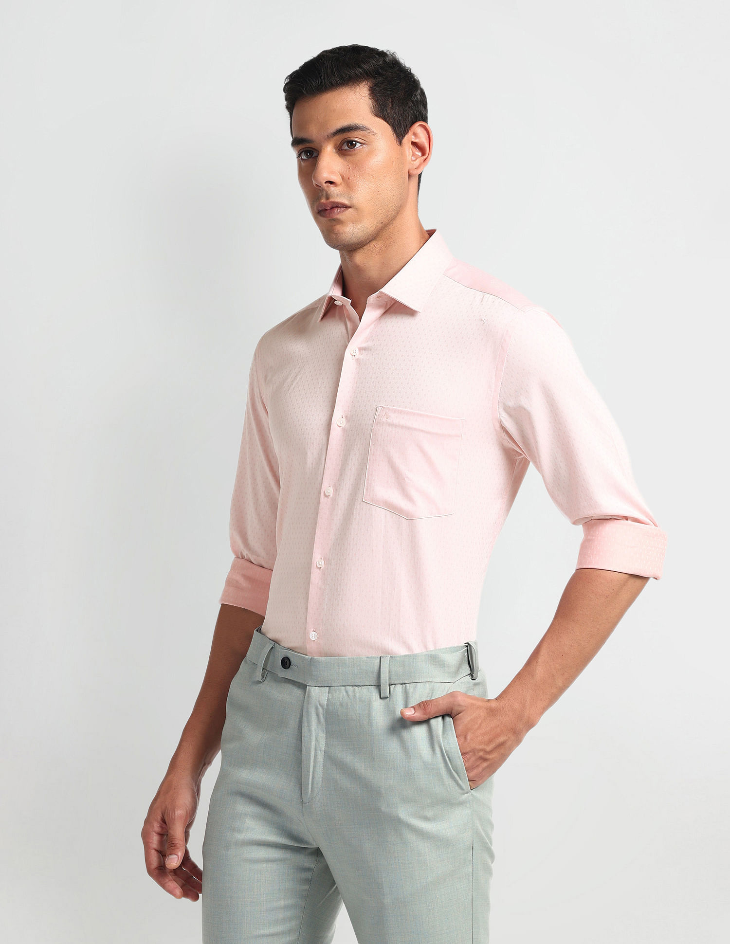 Arrow Herringbone Pure Cotton Shirt