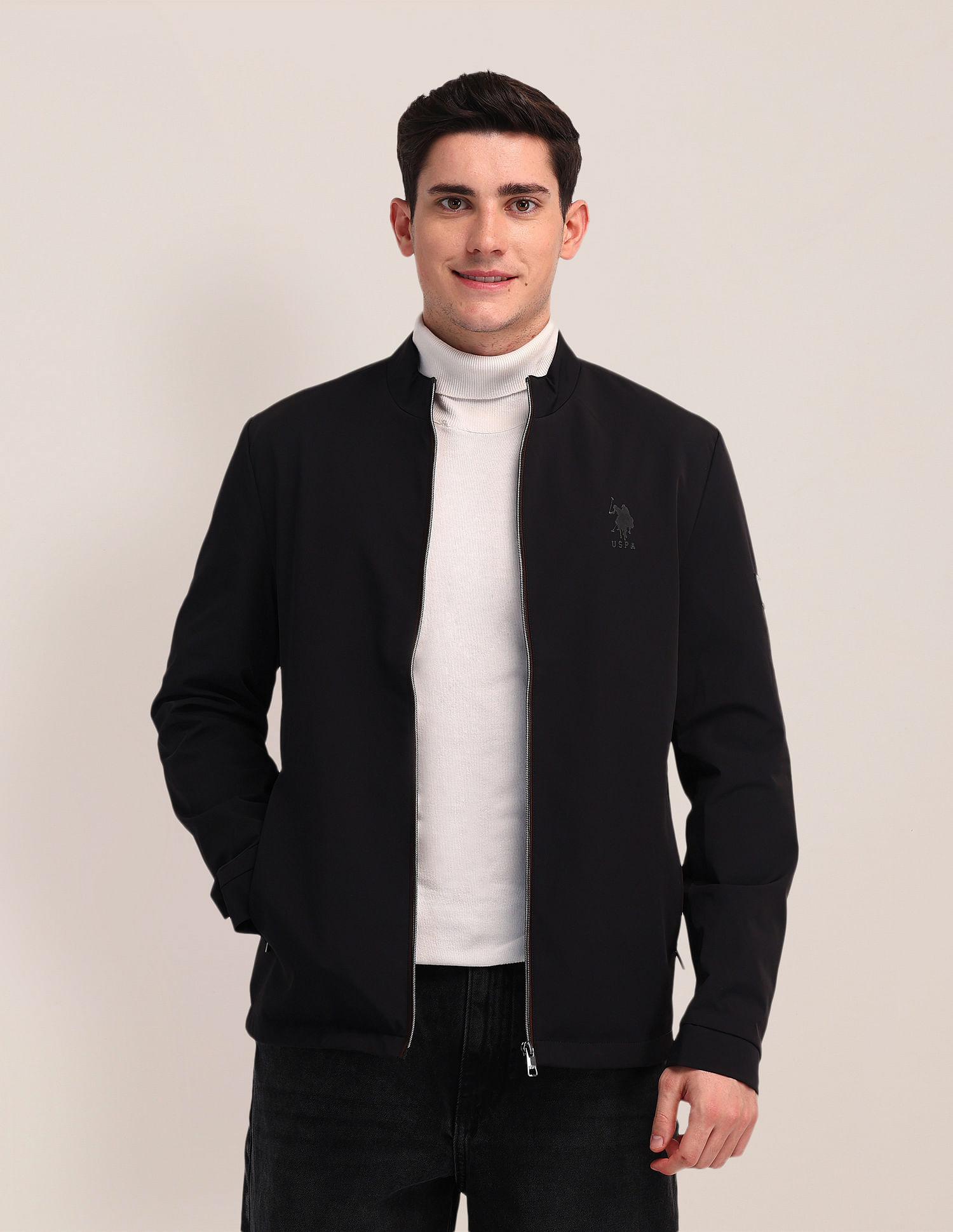 U.S. Polo Assn. Regular Fit Solid Casual Jacket