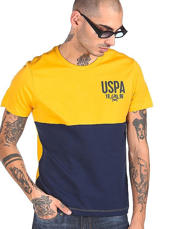 U.S. Polo Assn. Round Neck Brand Print T-Shirt