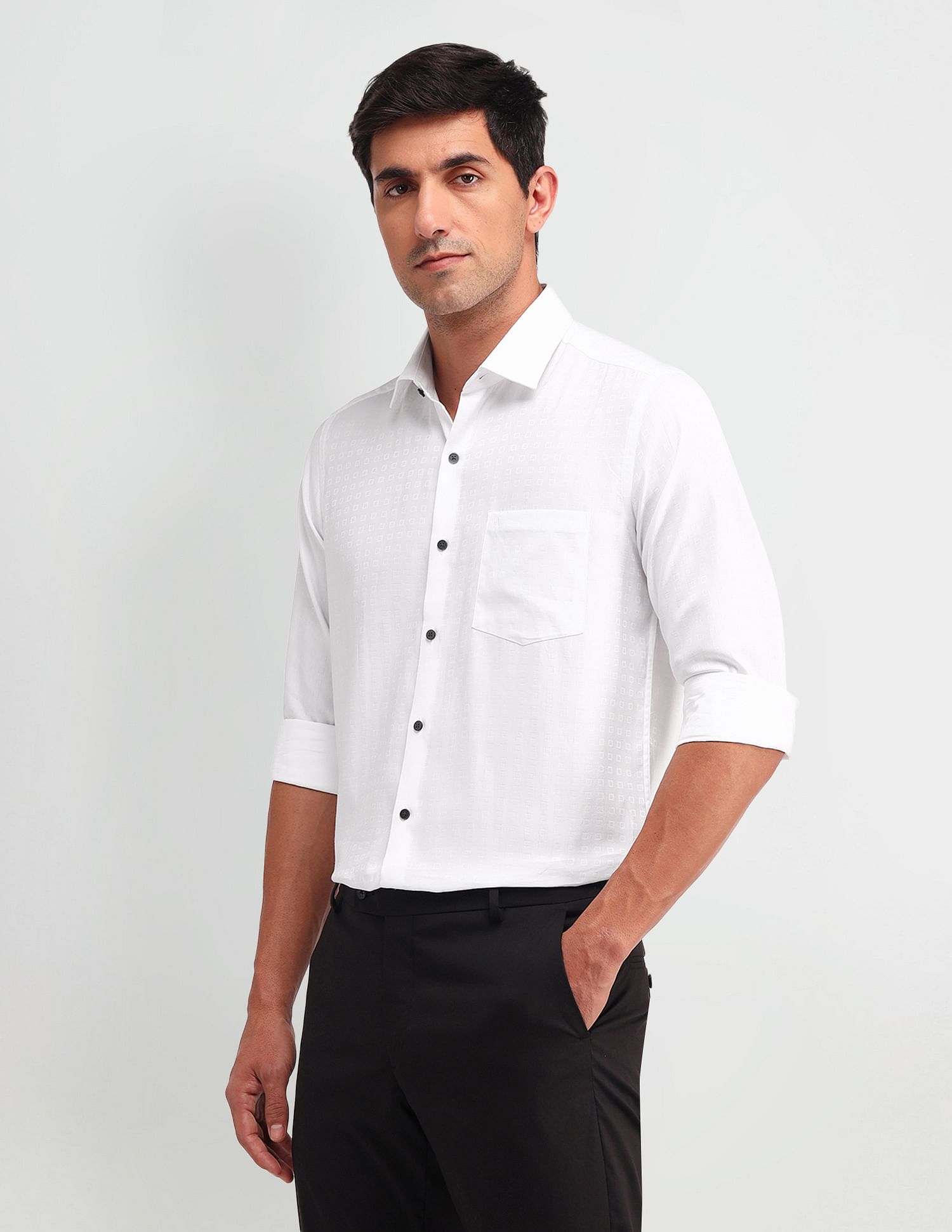 Arrow Manhattan Slim Fit Checked Shirt