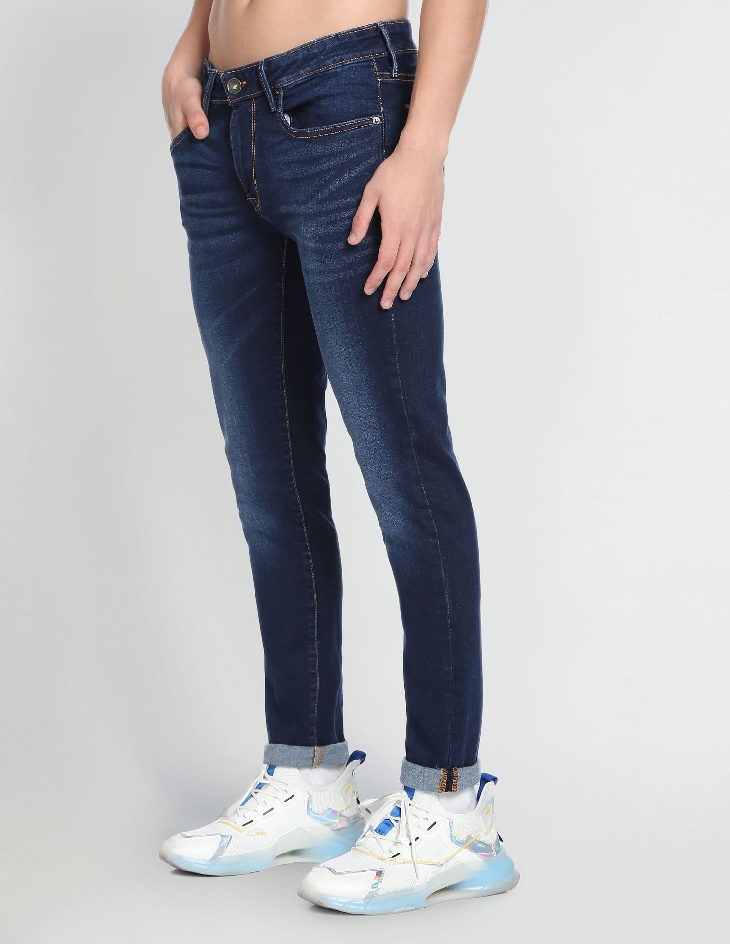 Flying Machine Jackson Skinny Fit Mid Rise Jeans