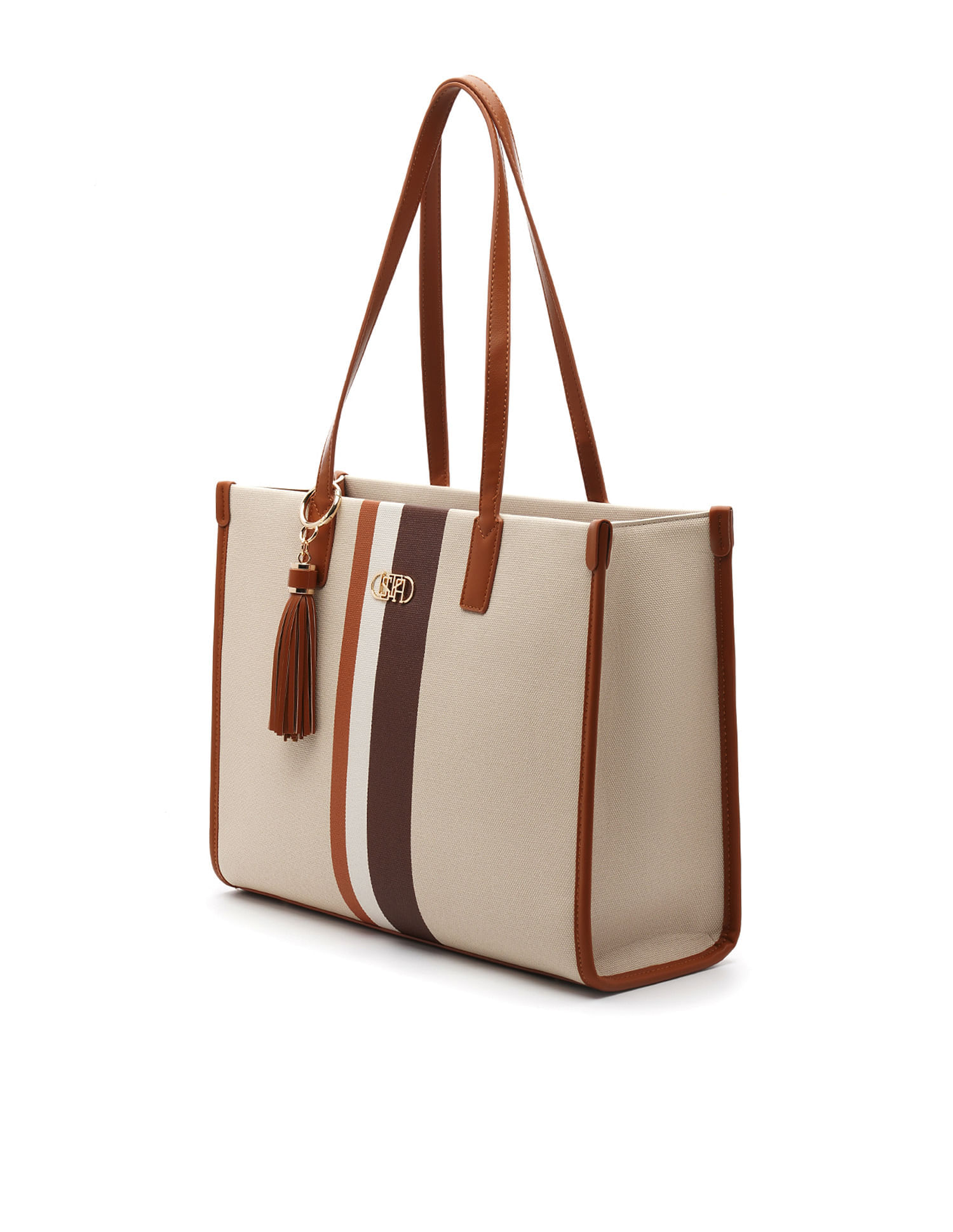 U.S. Polo Assn. Women Valour Striped Tote Bag