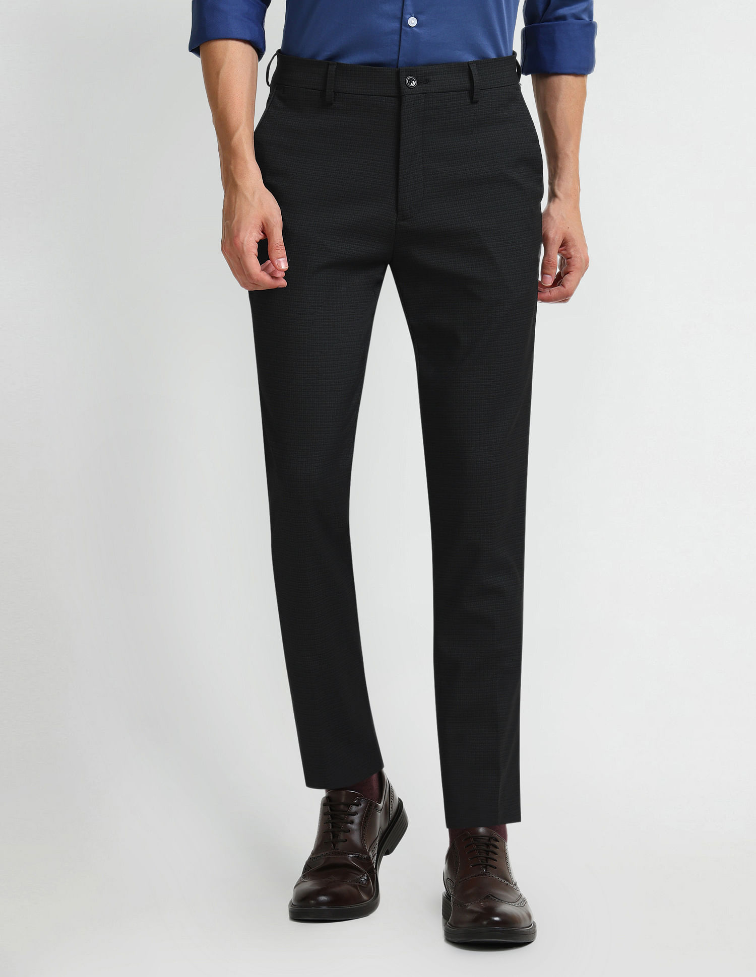 Arrow Newyork Smart Flex Super Slim Fit Trousers