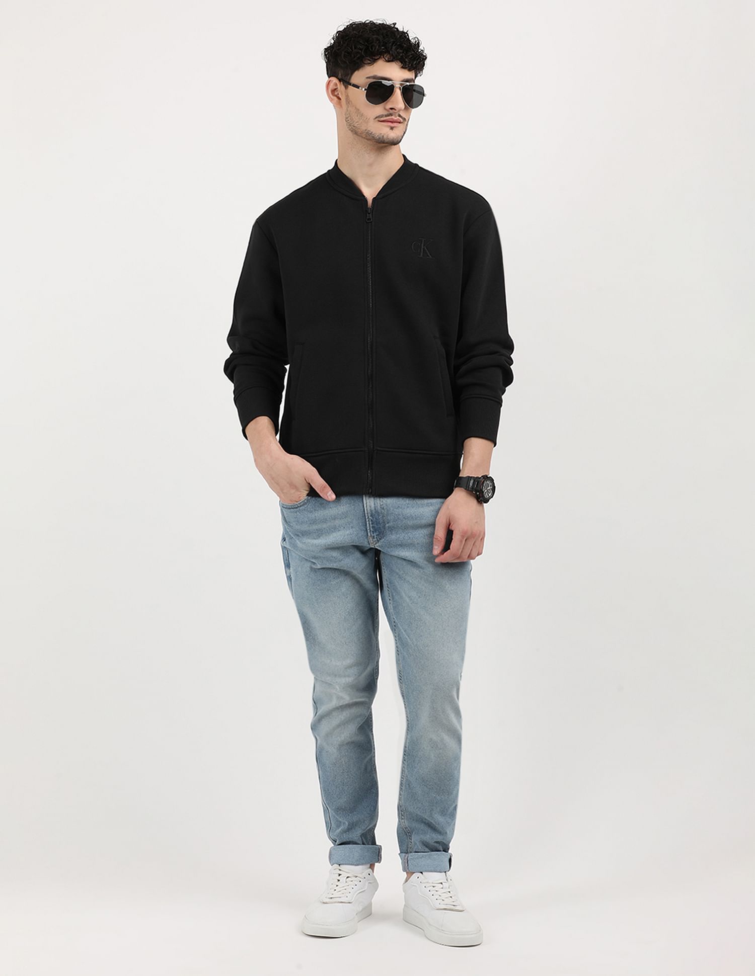 Calvin Klein Relaxed Fit Solid Sweatshirt