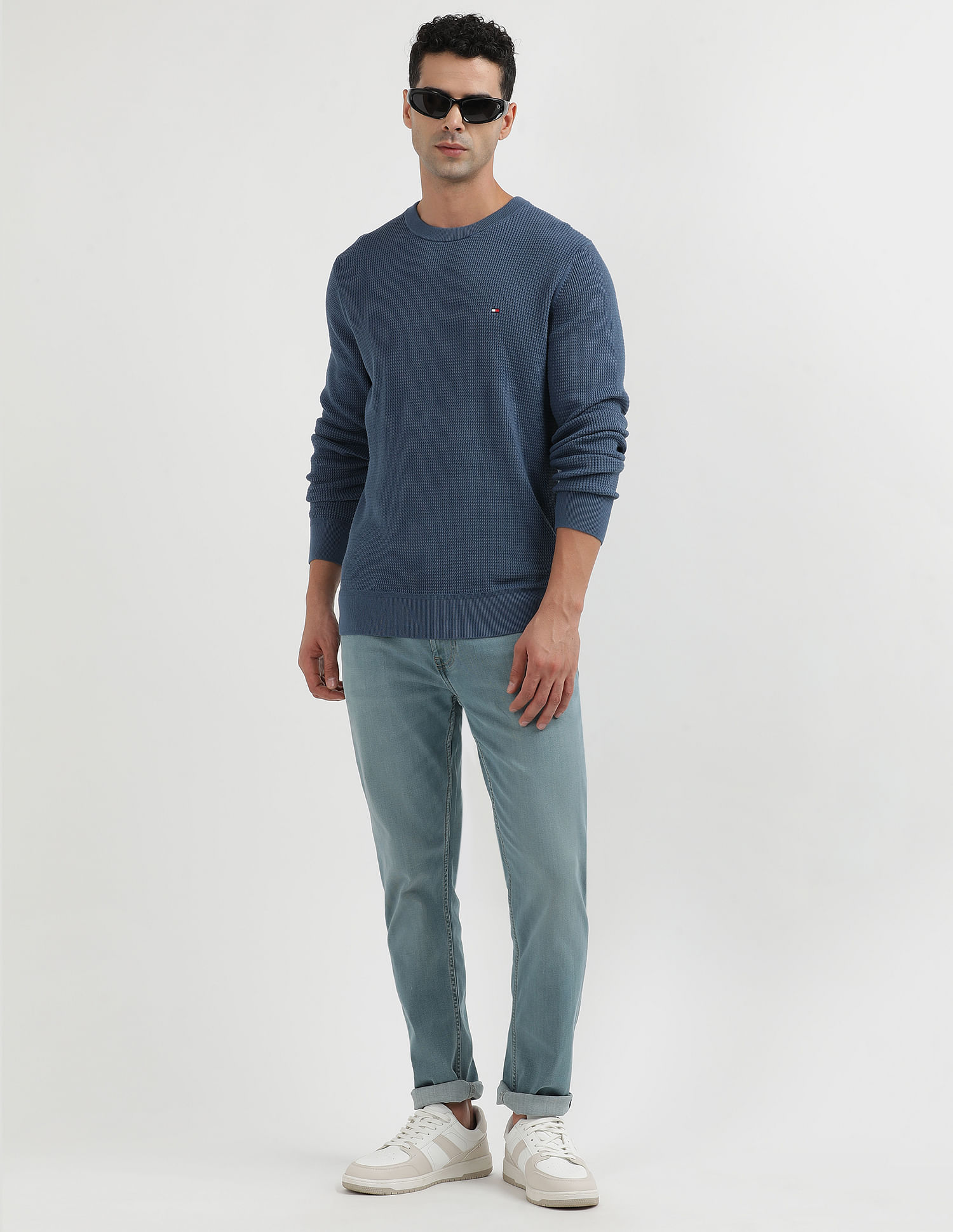 Tommy Hilfiger Refined Structure Organic Cotton Sweater