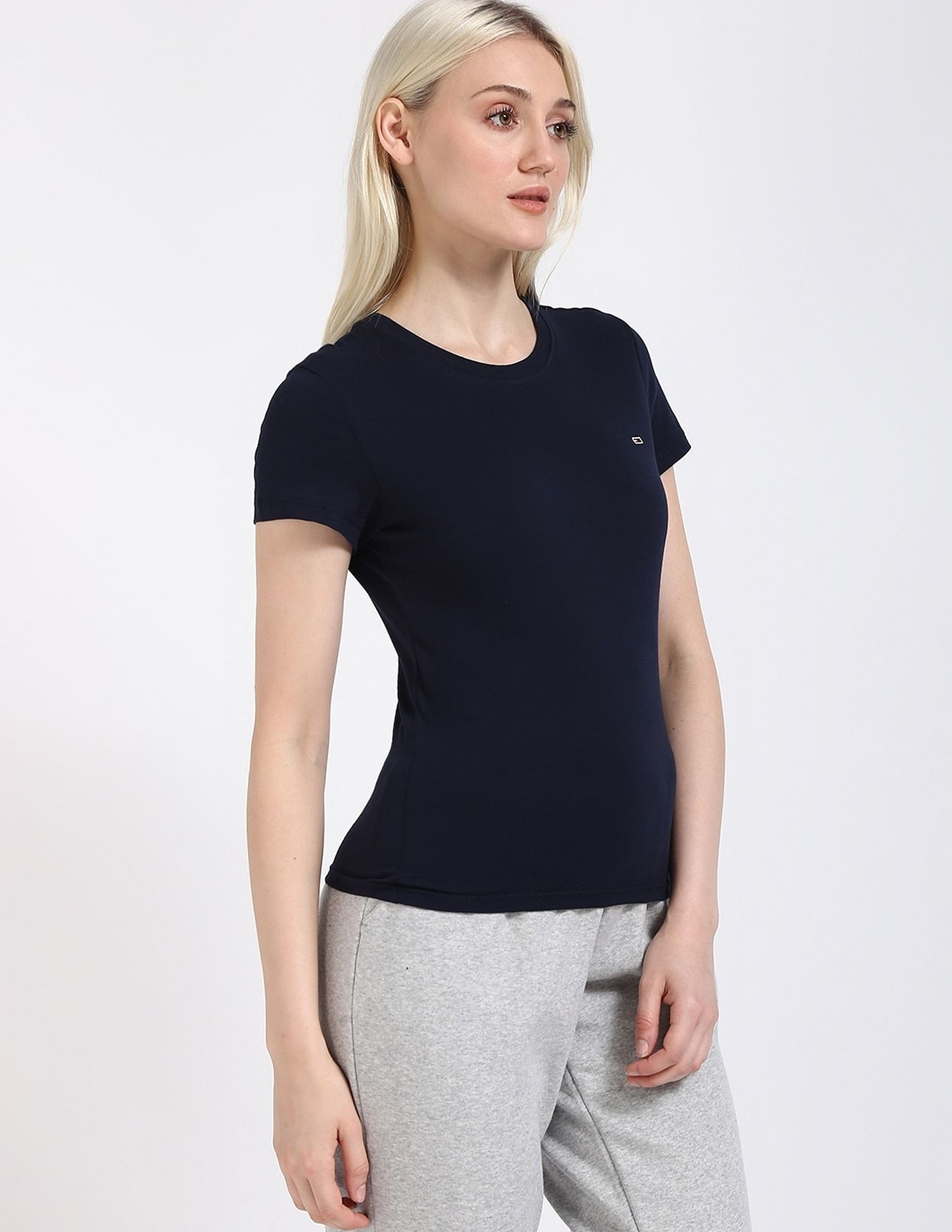 Tommy Hilfiger Solid Slim-Fit Cotton T-Shirt