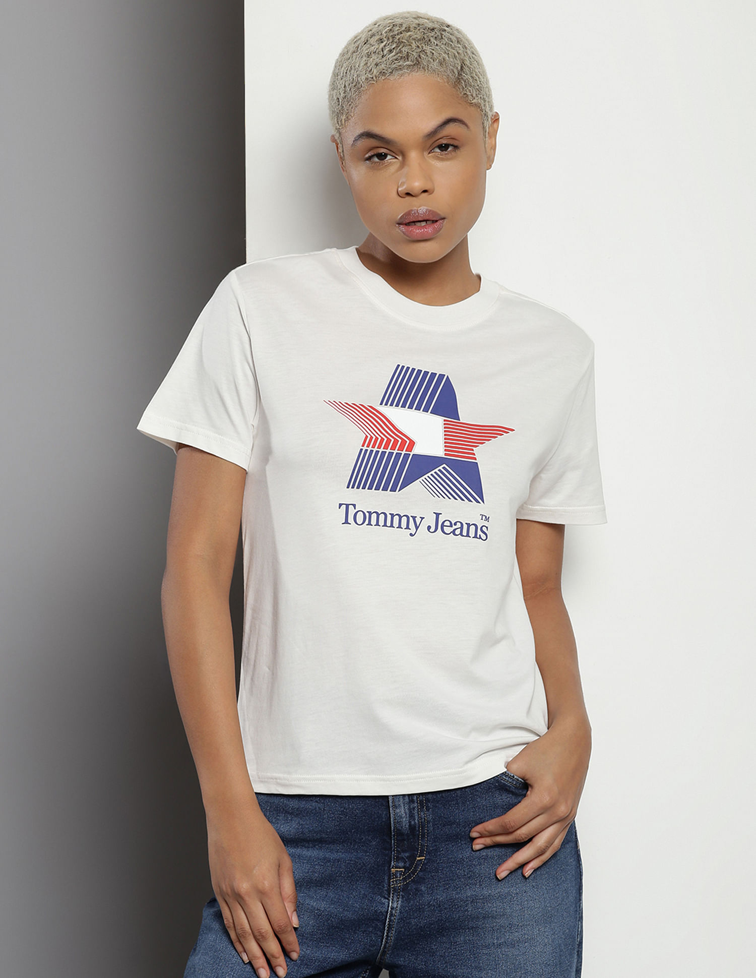 Tommy Hilfiger Retro Sport Print Cotton T-Shirt