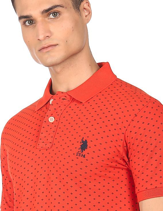 U.S. Polo Assn. Pique Printed Polo Shirt