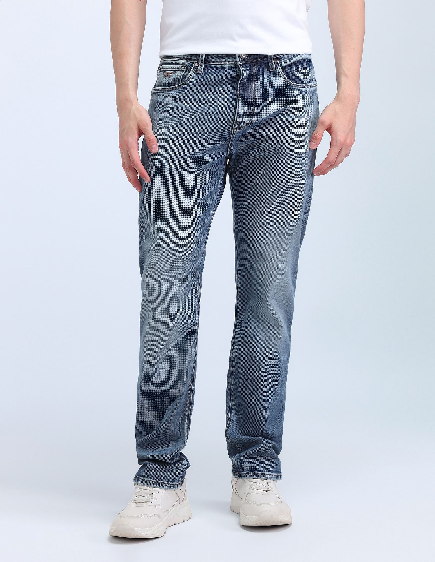 Flying Machine Mid Rise Straight Fit Jeans