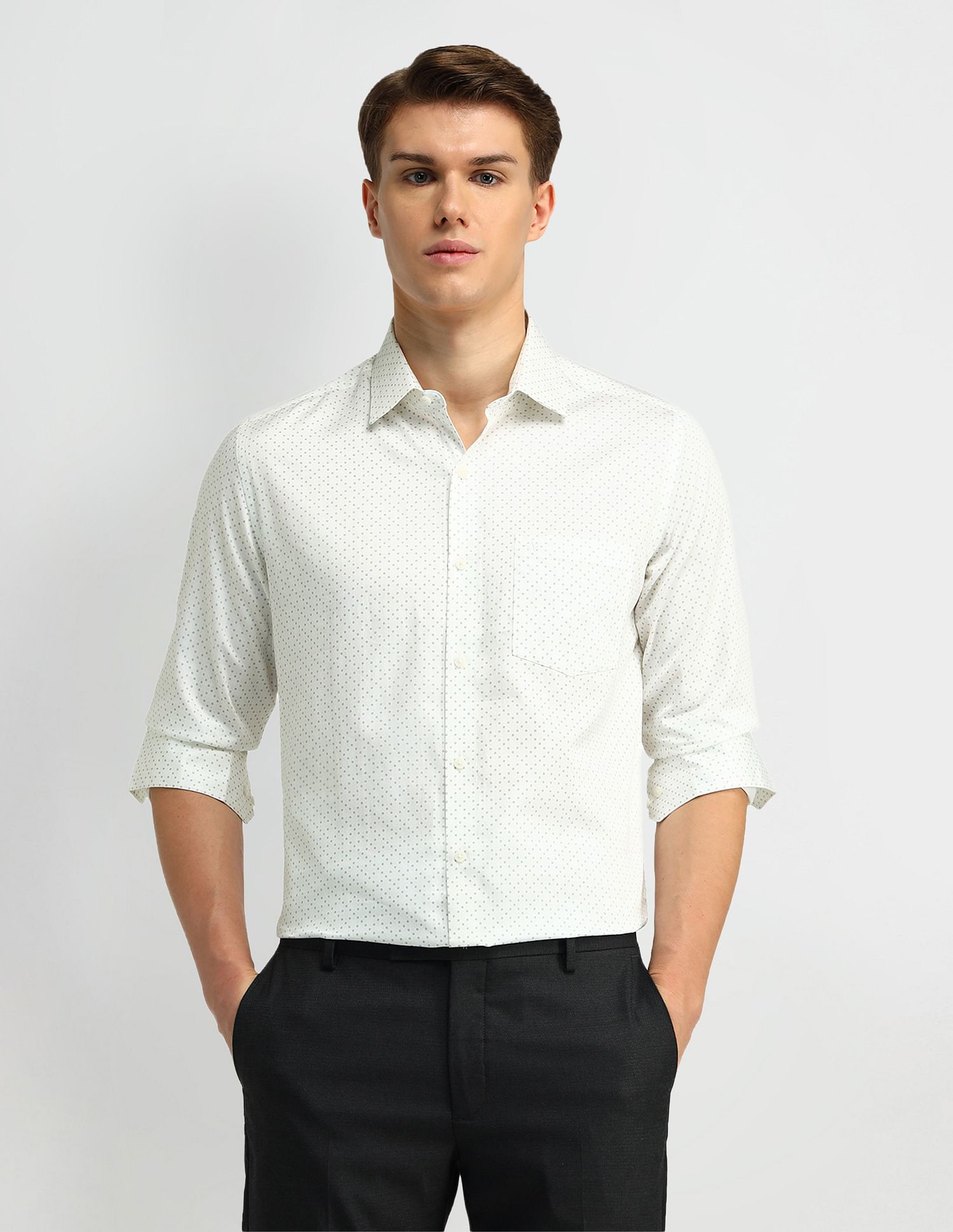 Arrow Geometric Print Slim Fit Shirt