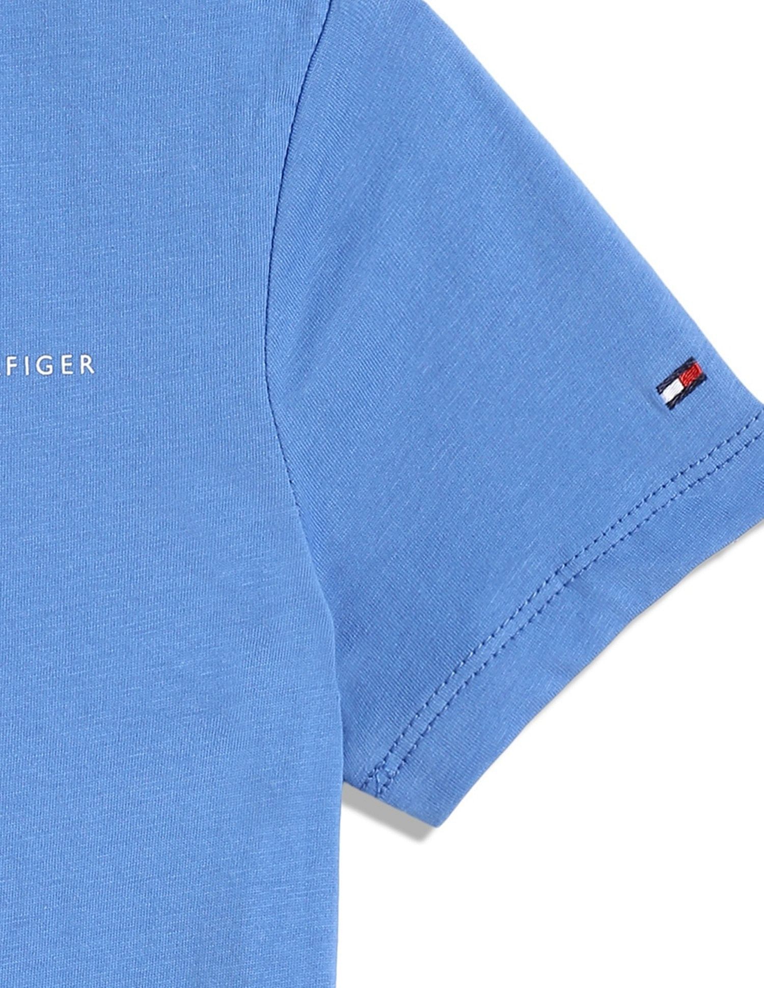 Tommy Hilfiger Kids Boys Solid Regular-Fit Cotton T-Shirt