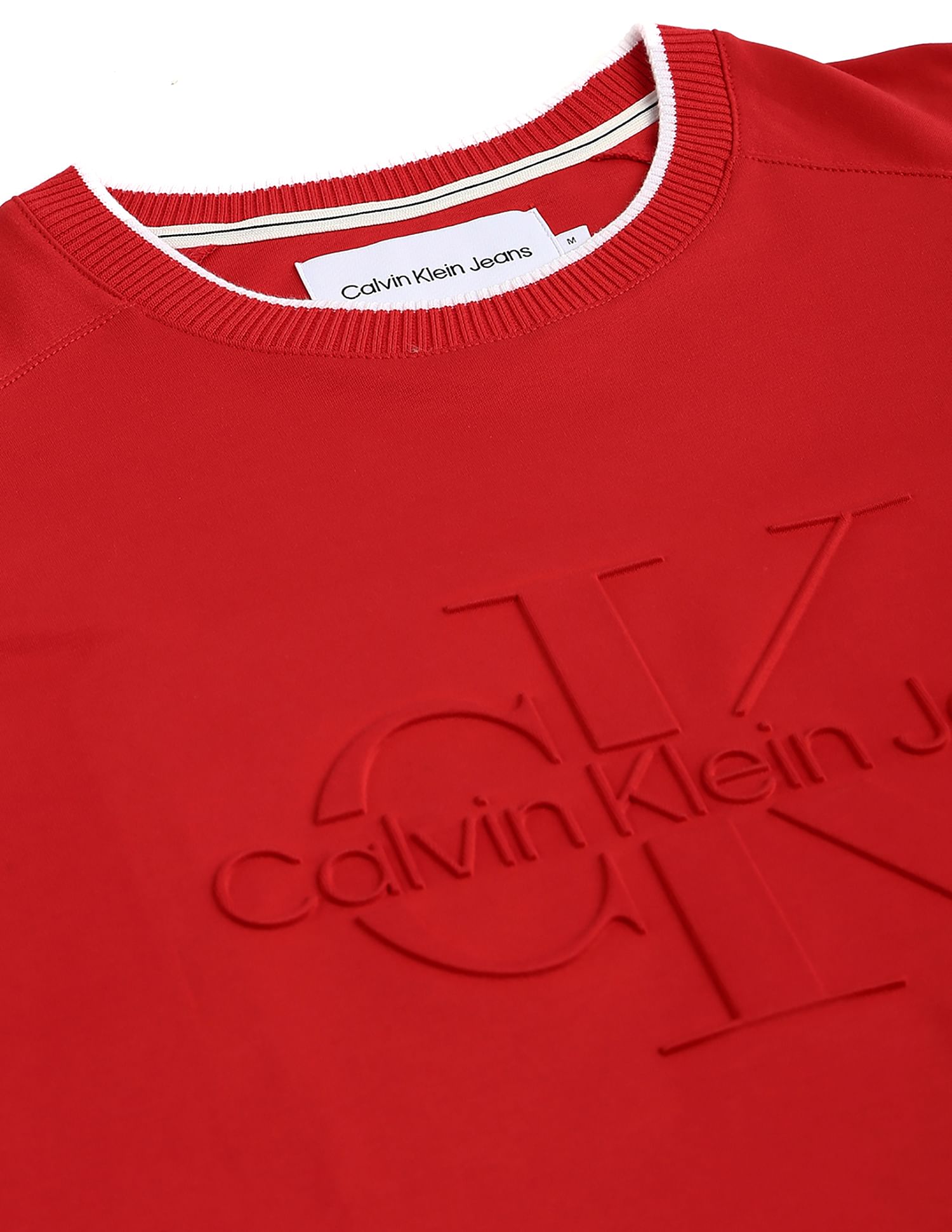 calvin klein red sweater