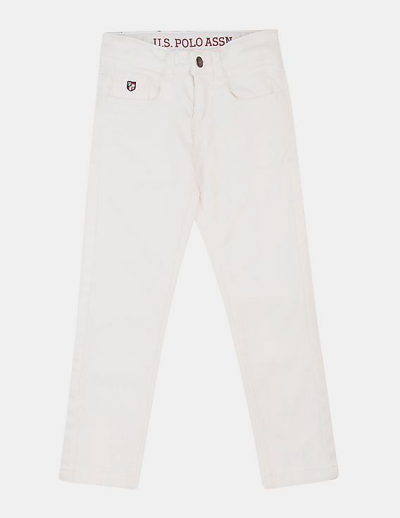U.S. Polo Assn. Kids Solid Slim Fit Jeans