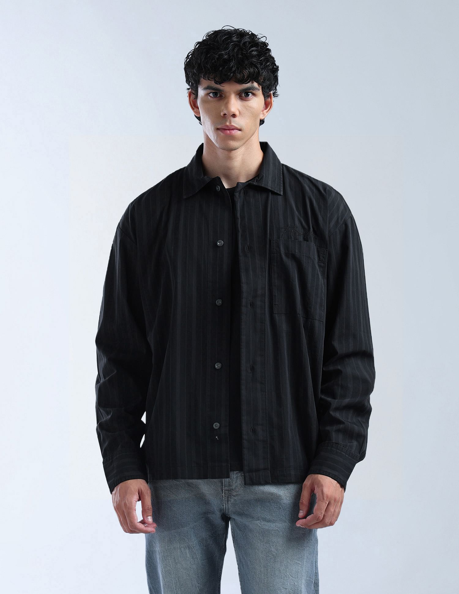 Flying Machine Oversized Fit Color Of Home Shirt