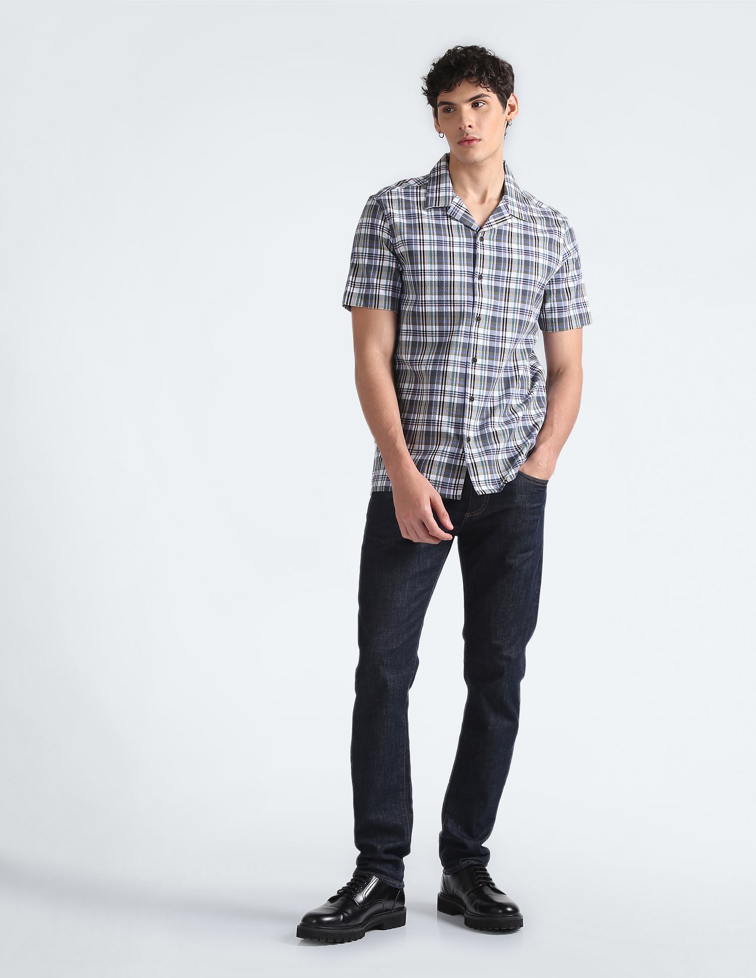 Flying Machine Tartan Check Cotton Shirt
