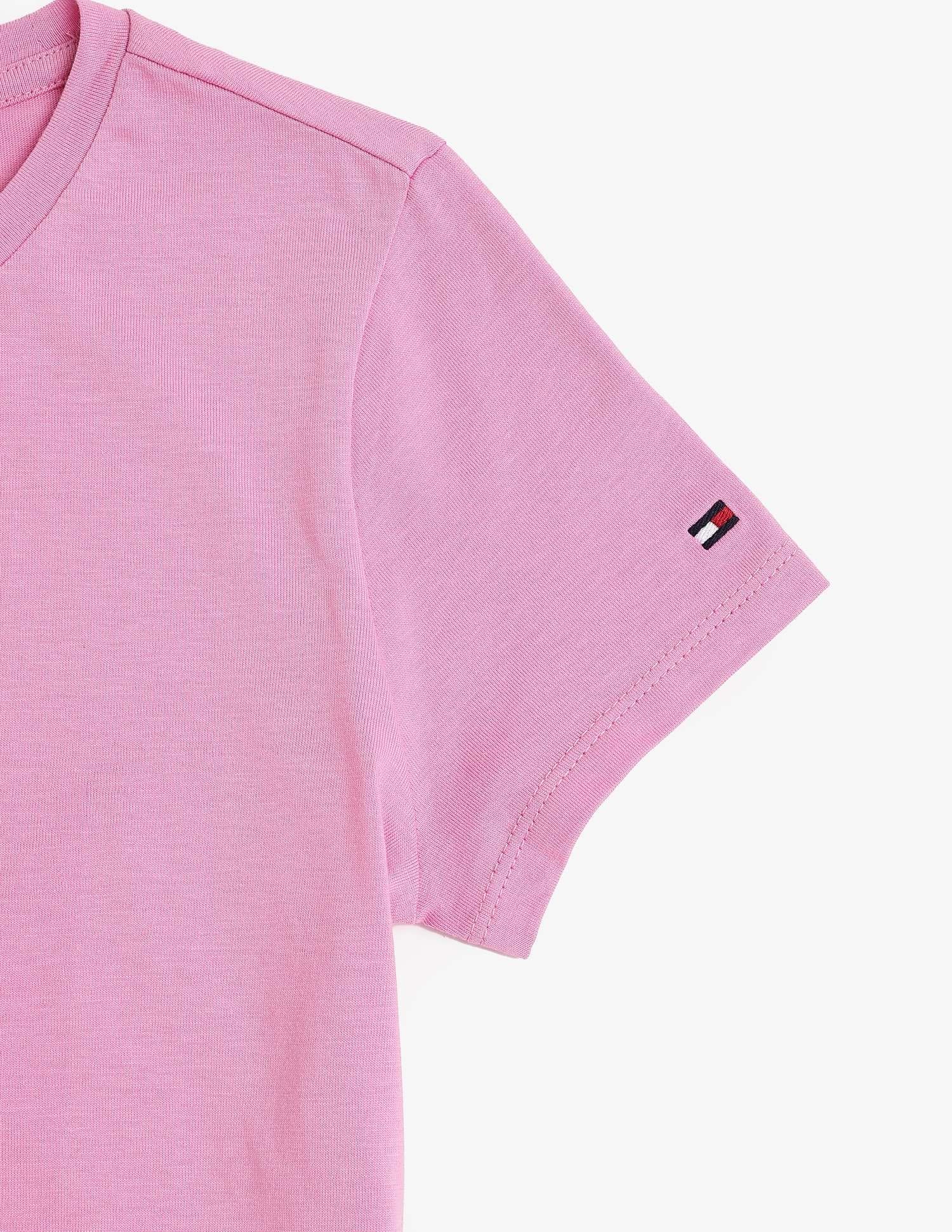 トムページです。 Buy Tommy Hilfiger Kids Girls Logo Regular Fit Cotton T-Shirt