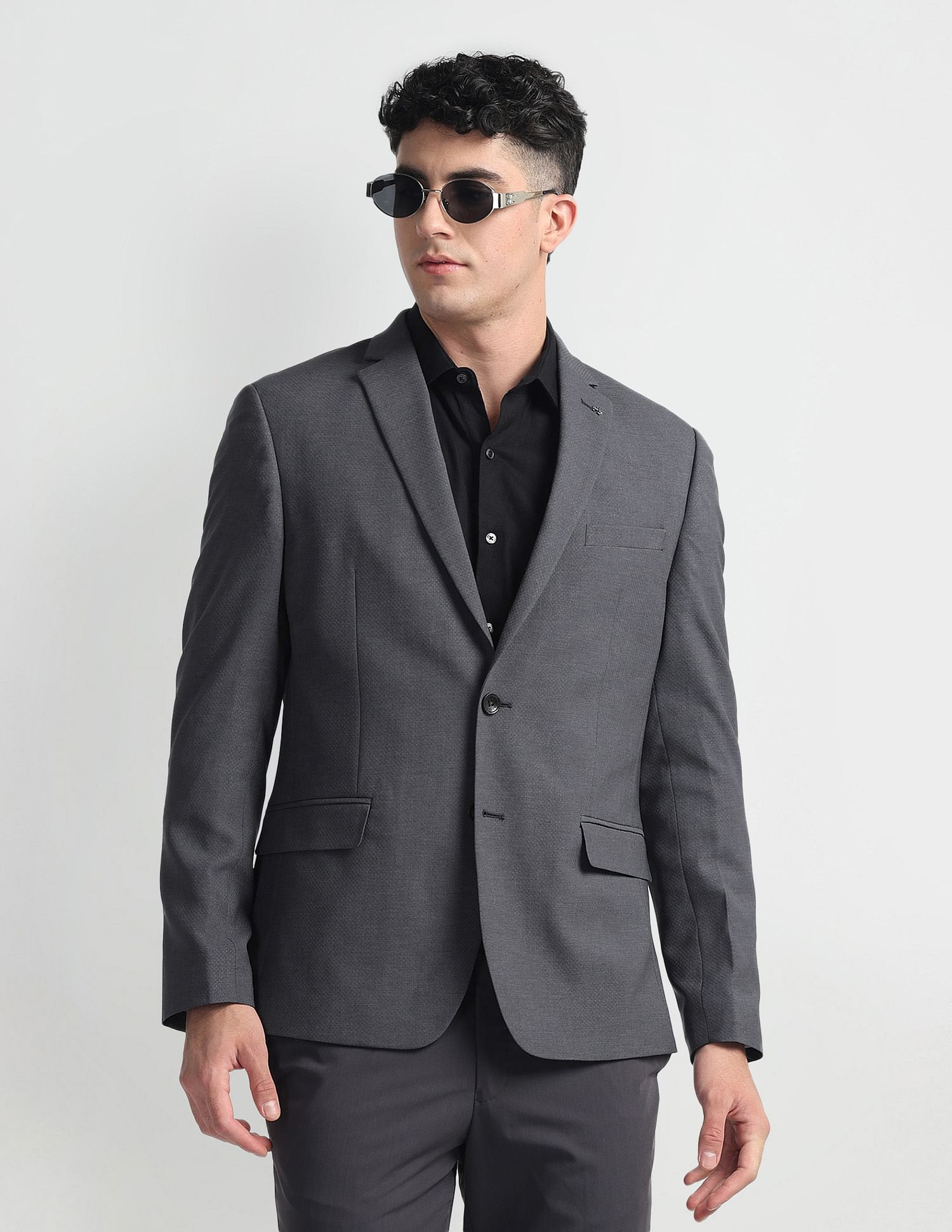 Arrow Self Design Tailored Fit Blazer