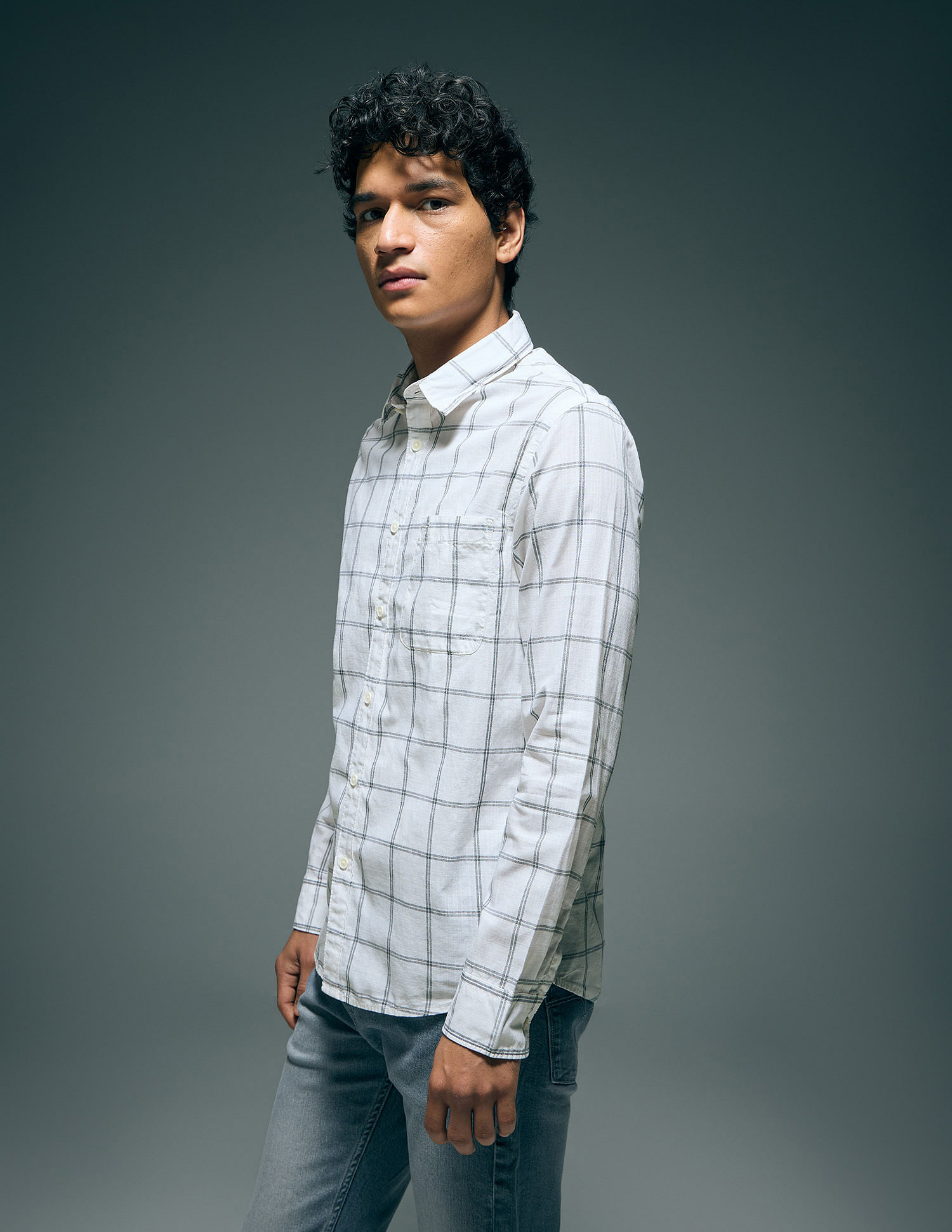Flying Machine Slim Fit Essentials Shirt