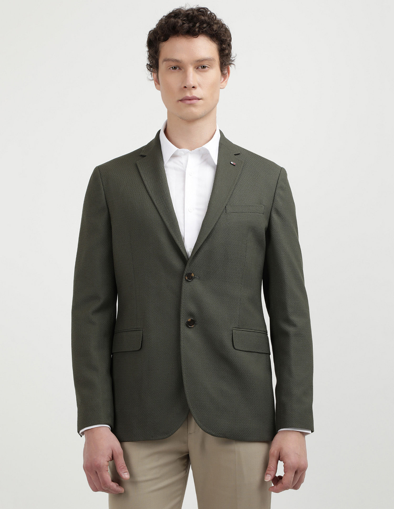 Tommy Hilfiger Herringbone Structure Evening Blazers
