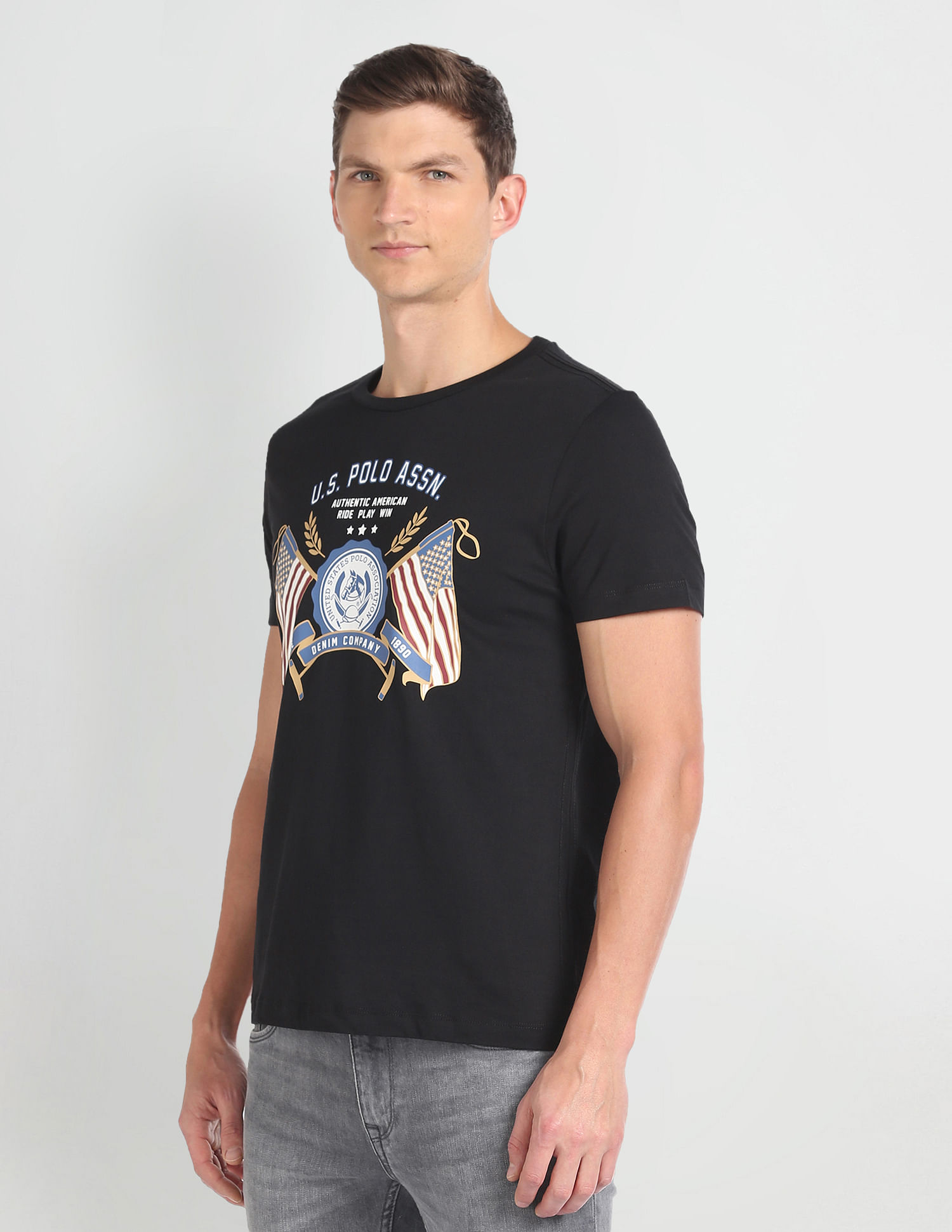 Buy U.S. Polo Assn. Denim Co. Short Sleeve Graphic Print T