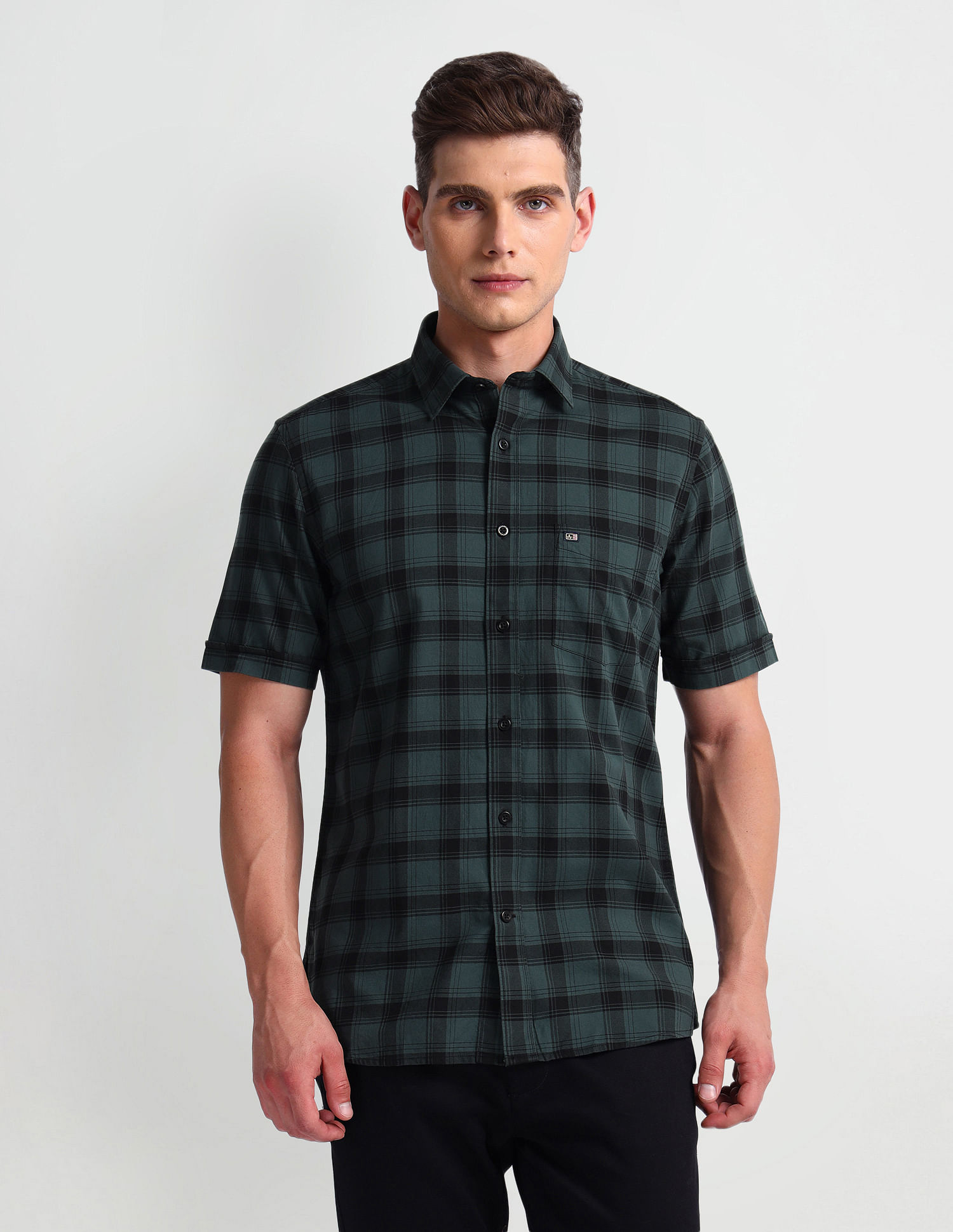 Arrow Sports Twill Tartan Check Shirt