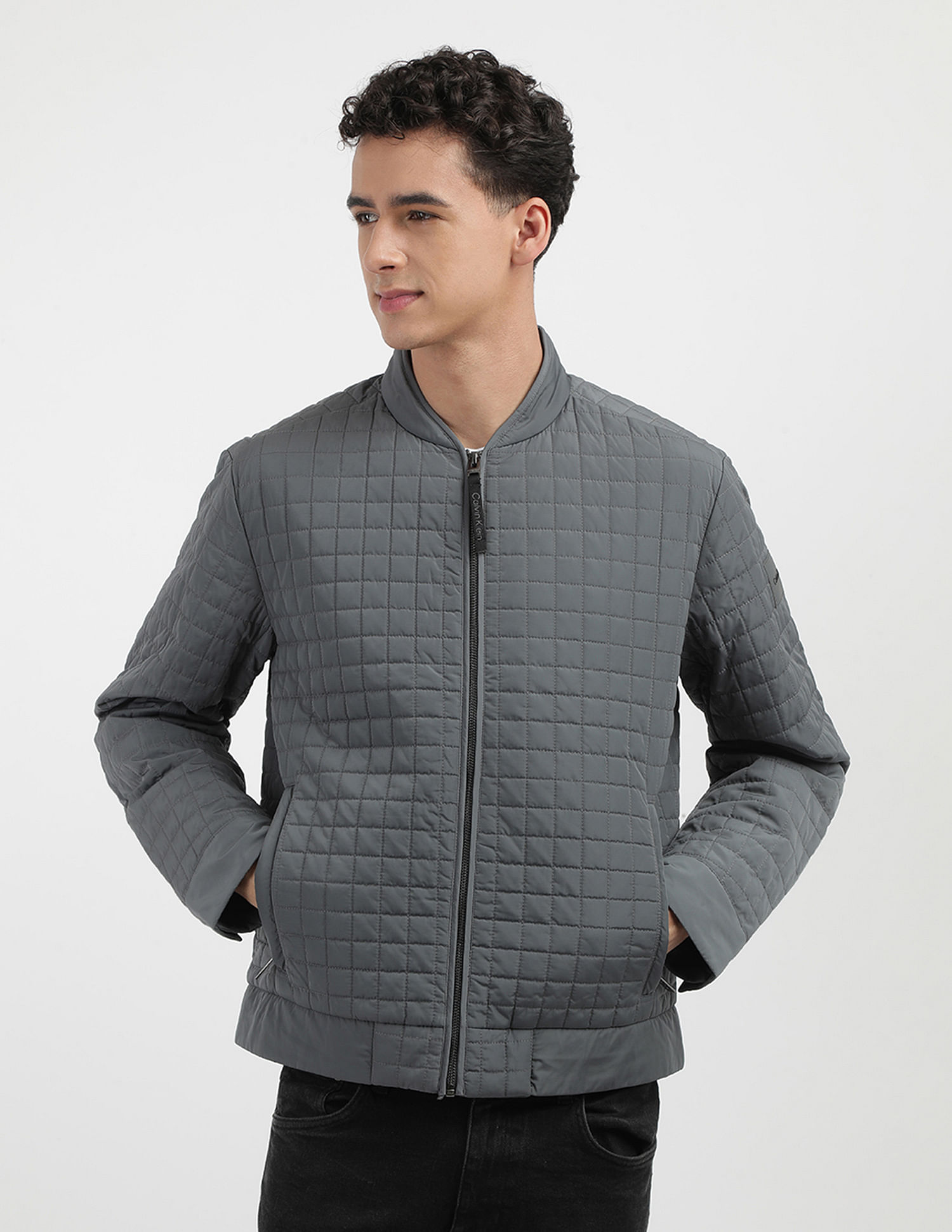Calvin Klein Jeans Regular Fit Solid Casual Jacket