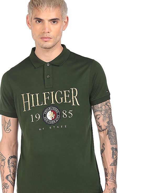 Tommy Hilfiger Brasil Authentic Heritage Short Sleeve Embroidered Polo.  Men's M