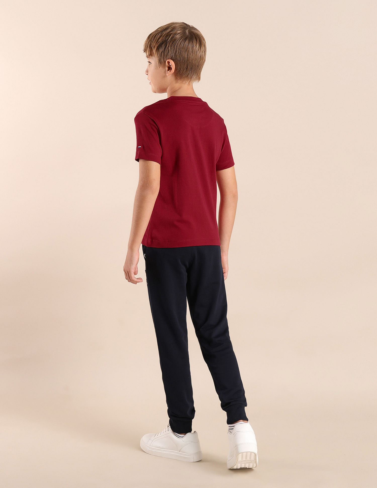 U.S. Polo Assn. Kids Boys Brand Printed Regular Fit T-Shirt