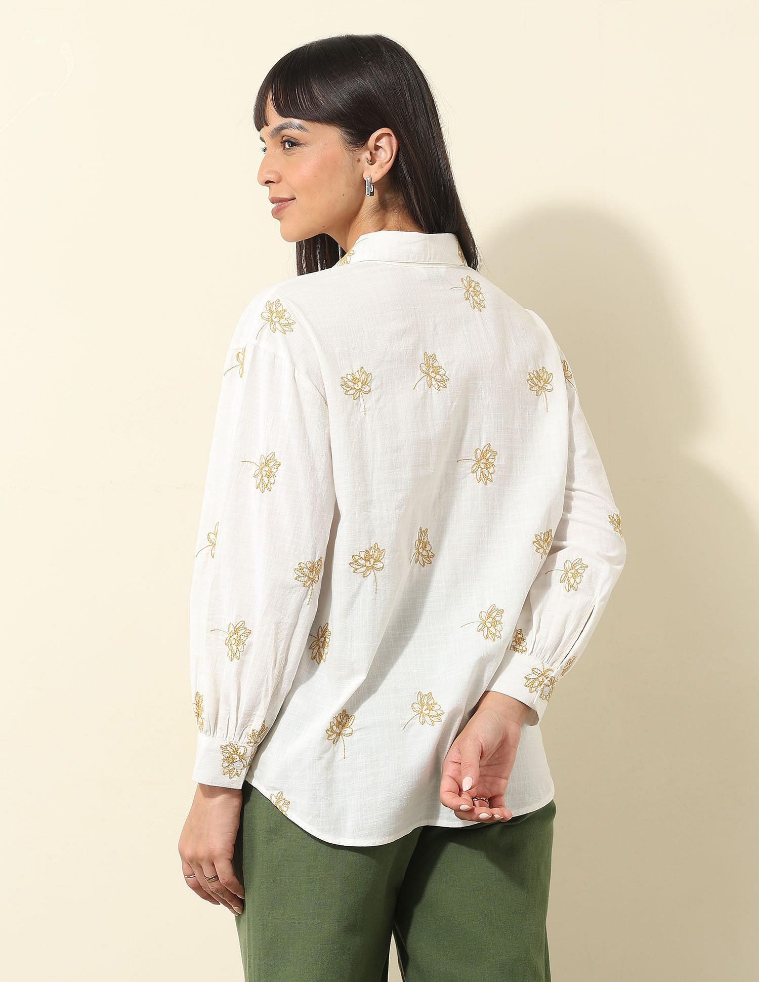 U.S. Polo Assn. Women Floral Embroidered Top