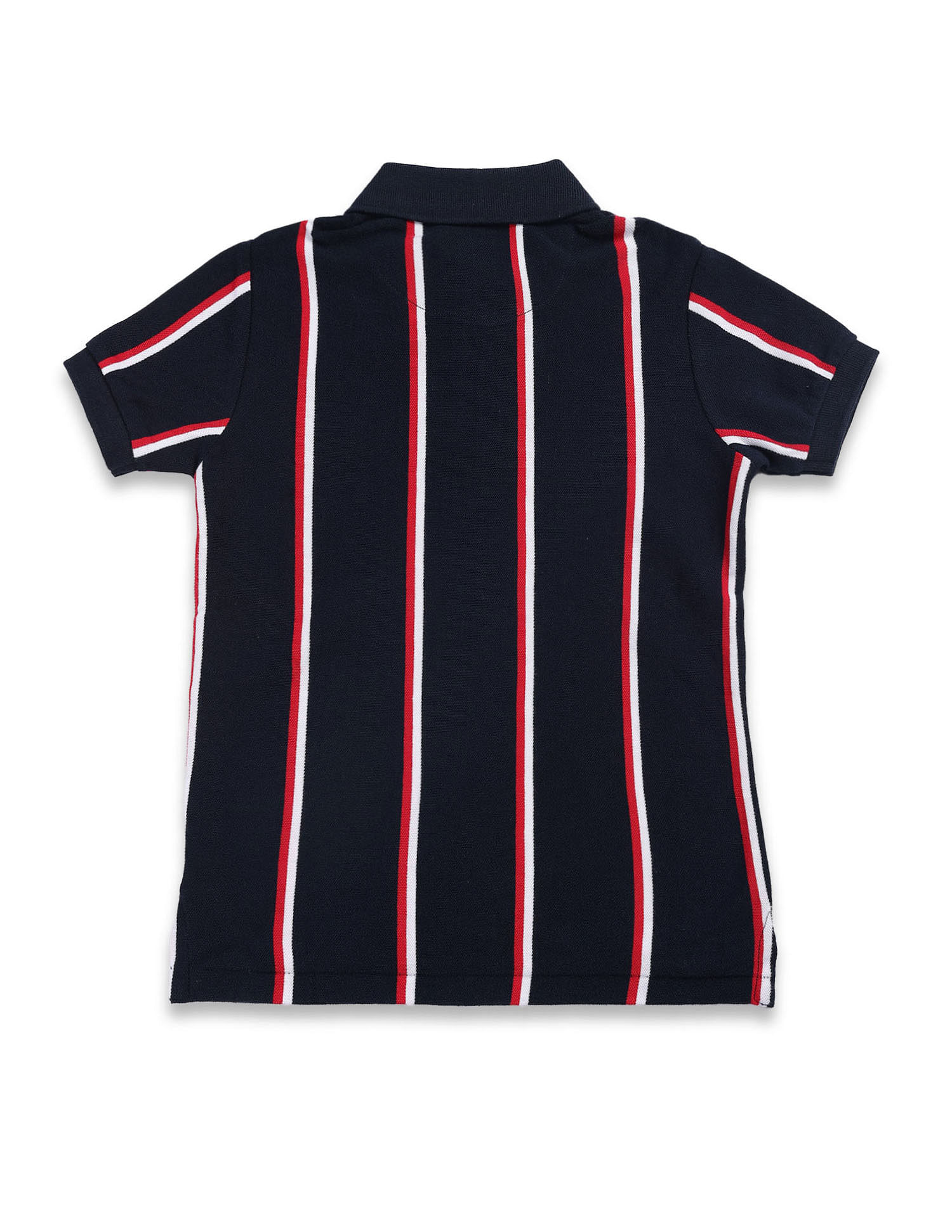 U.S. Polo Assn. Kids Boys Vertical Stripe Cotton Polo Shirt
