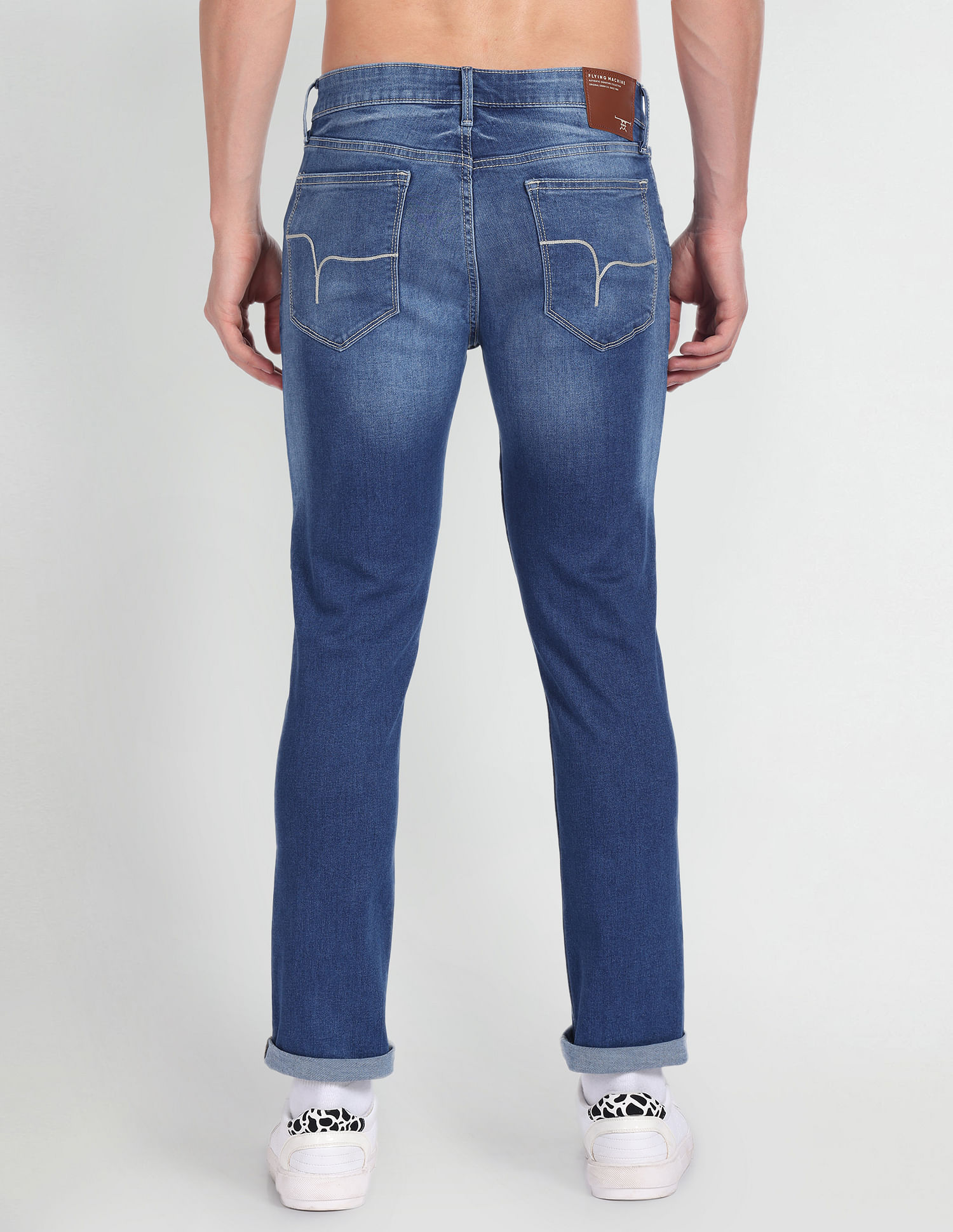 Flying Machine Slim Tapered Fit Mid Rise Jeans